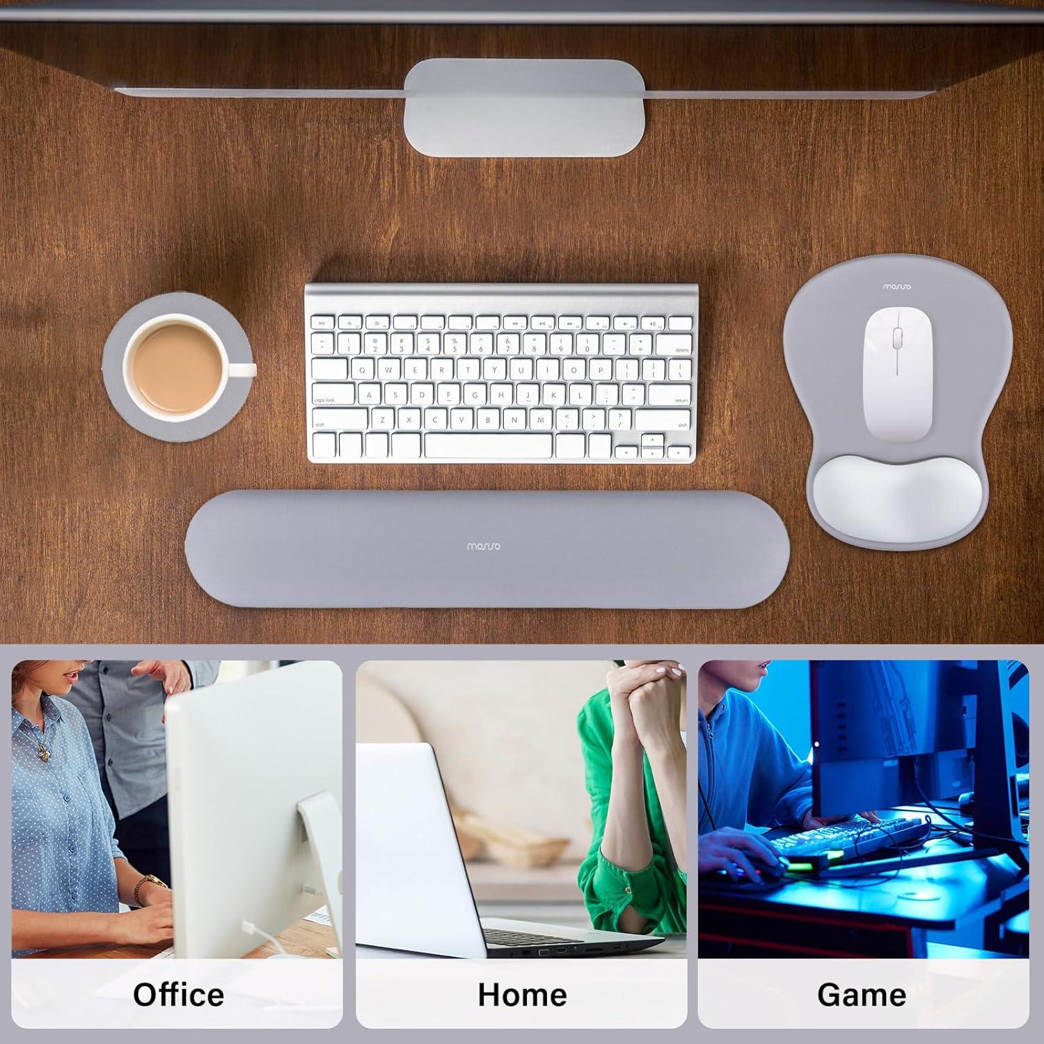 Soporte Reposamuñecas Ergonomico Mosiso para Teclado y Ratón