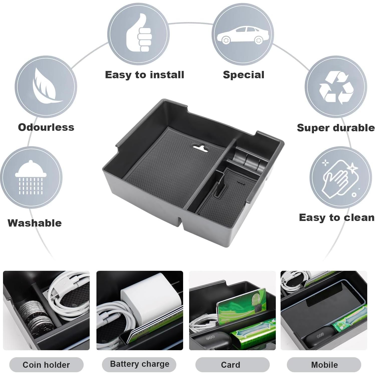Organizador de Consola Central Neepiar para Toyota Tacoma 2024-2025