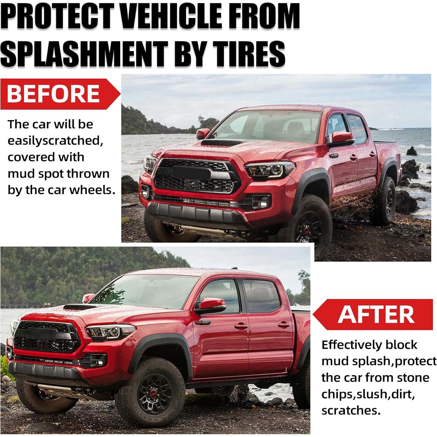 Guardabarros LINKCRO para Toyota Tacoma 2005-2015 - Negro