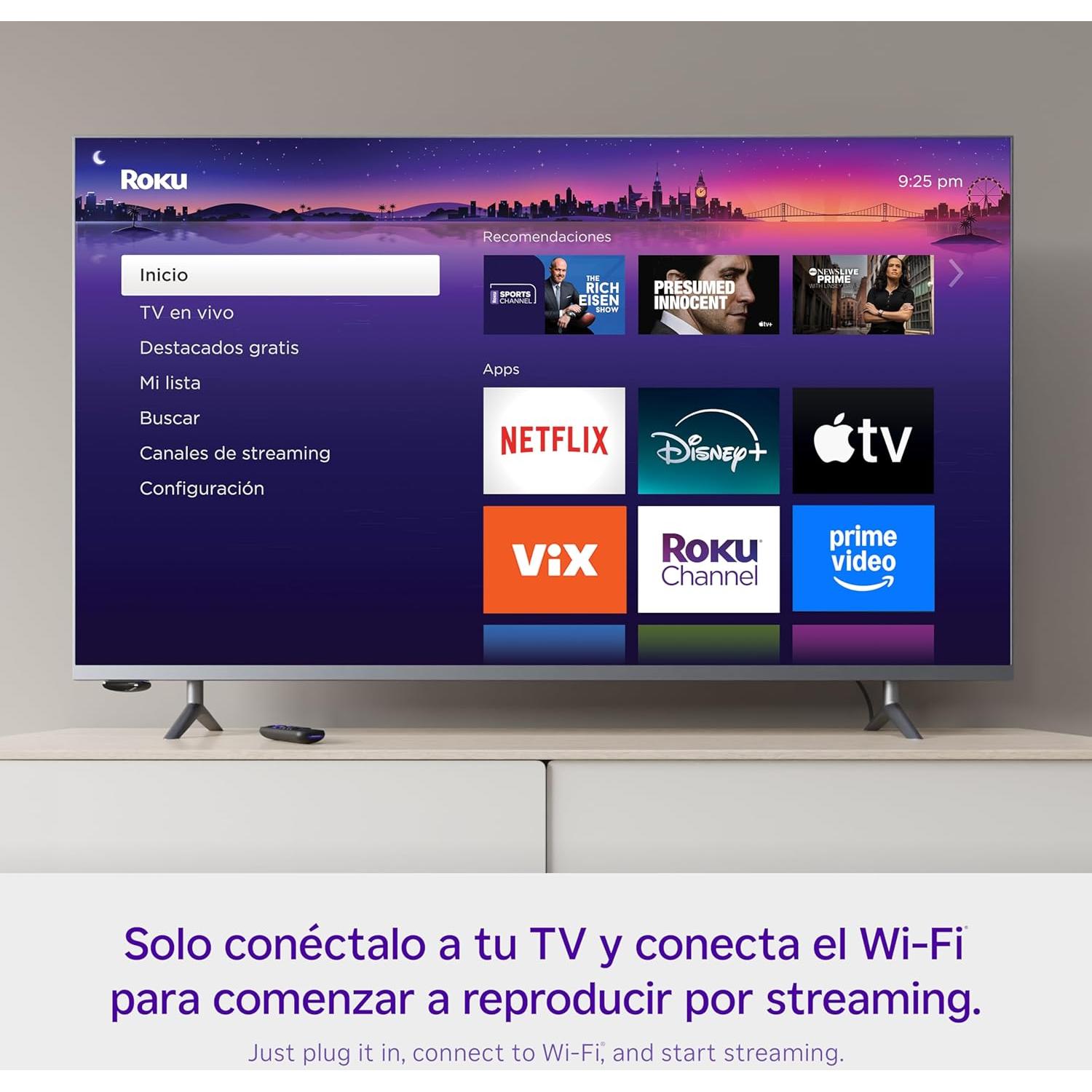 Roku Express Dispositivo Streaming HD con VIX Premium
