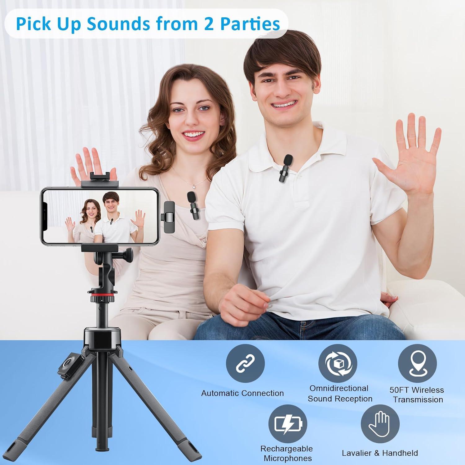 Micrófono Lavalier Inalámbrico WM351 USB C para iPhone 15