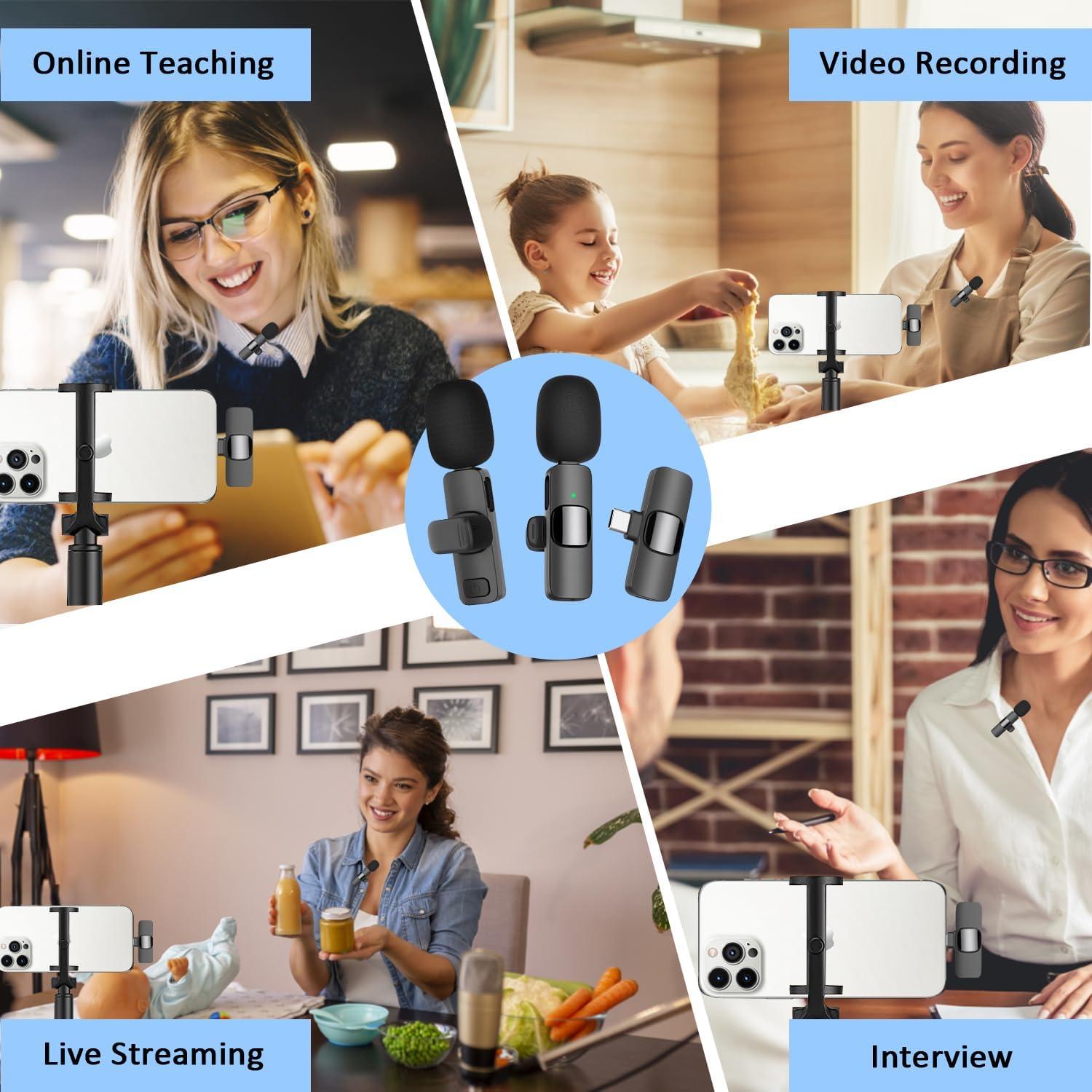 Micrófono Lavalier Inalámbrico WM351 USB C para iPhone 15