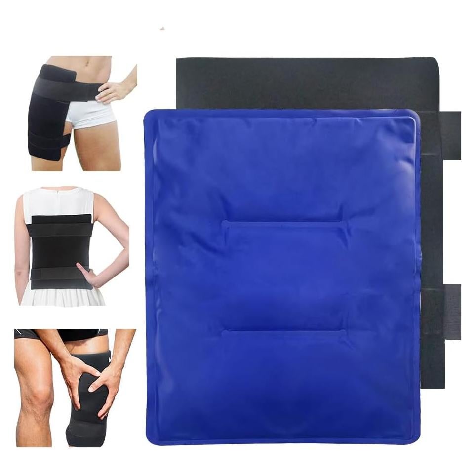 Paquete de Hielo Flexible WOTING 37x21cm Reutilizable Gel Terapia