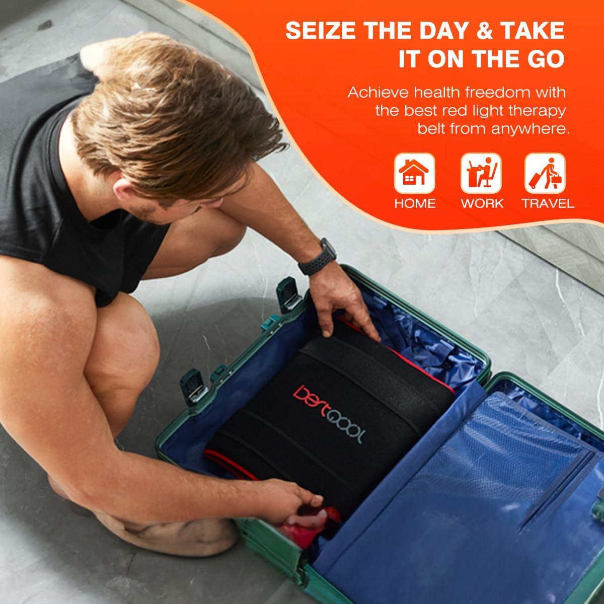 Cinturón Terapia Luz Roja Bestqool 660nm 850nm 43W
