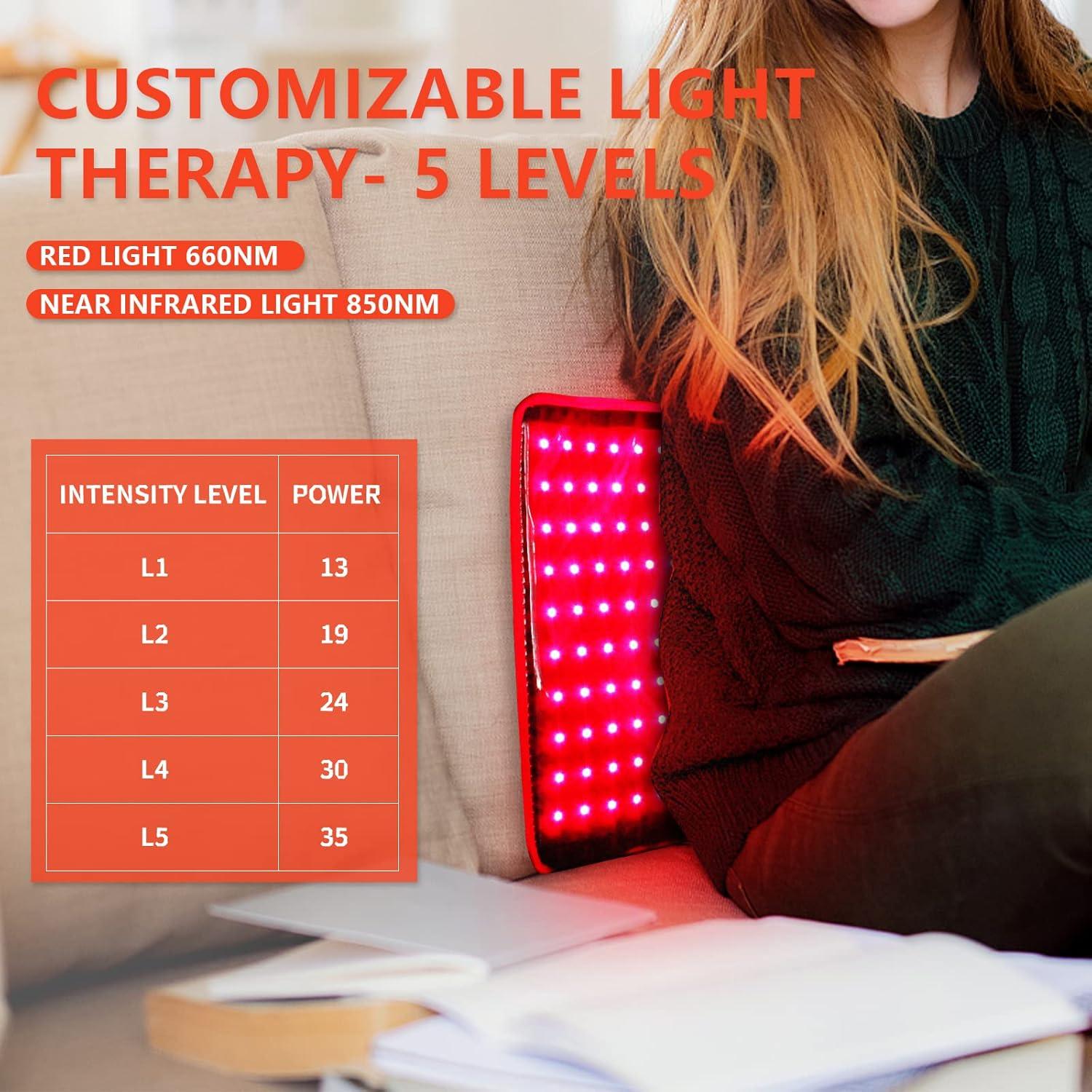 Cinturón Terapia Luz Roja Bestqool 660nm 850nm 43W
