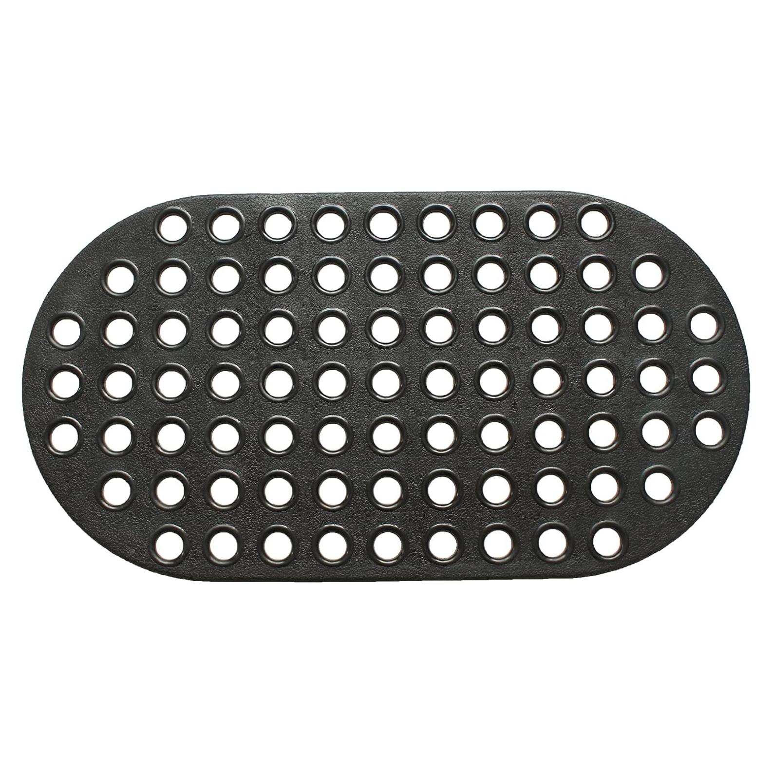 Alfombra de Ducha Antideslizante ALL PRIDE Ovalada 73.7x38.1cm Negra