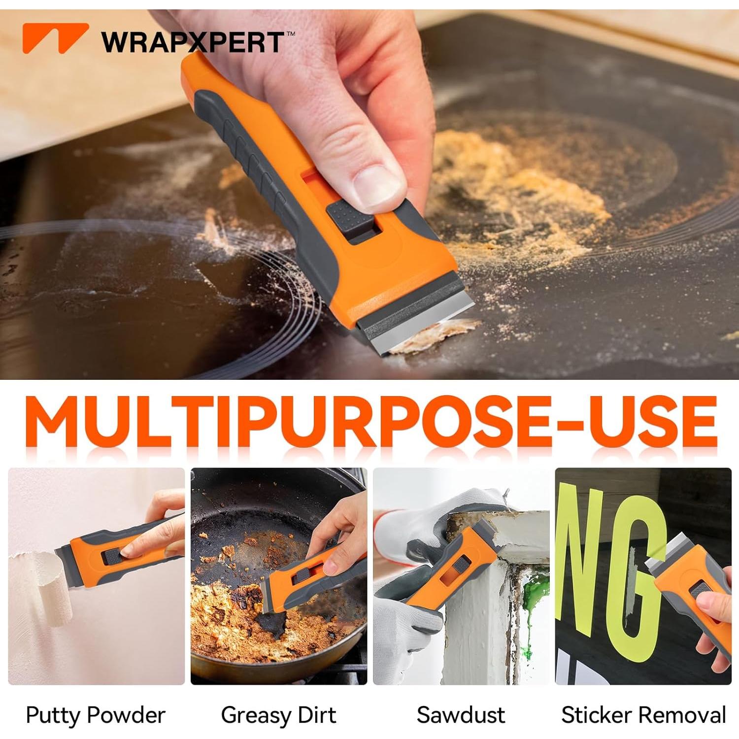 Raspador de Cuchillas WRAPXPERT con 30 Cuchillas Extra