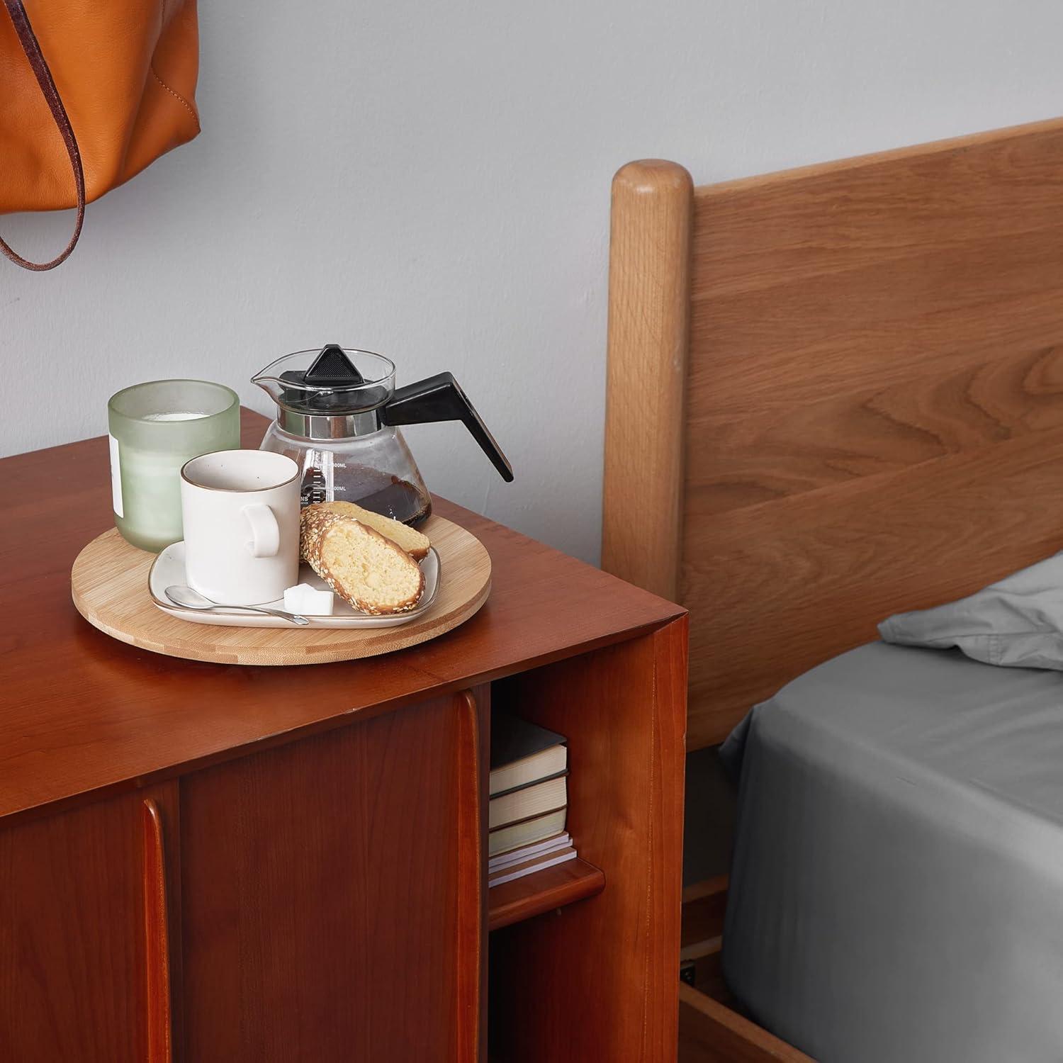 Organizador giratorio de bambú Oridom 25 cm para cocina