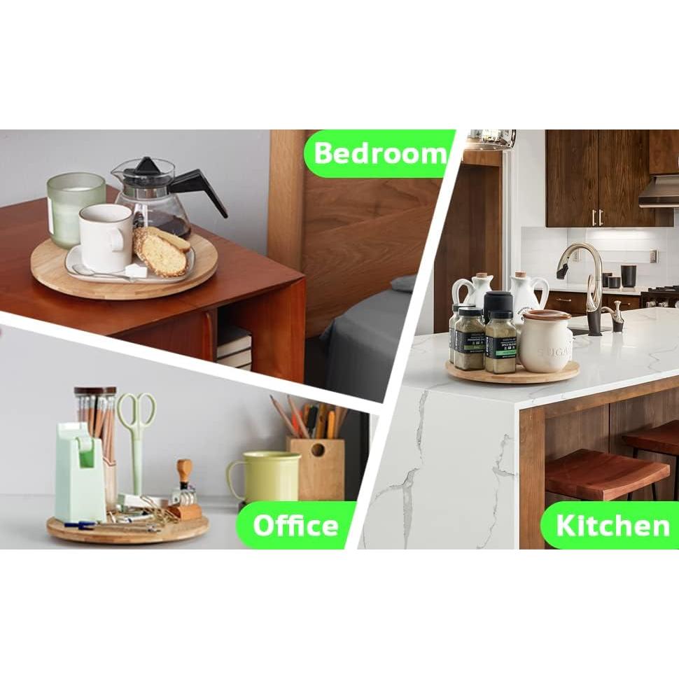 Organizador giratorio de bambú Oridom 25 cm para cocina