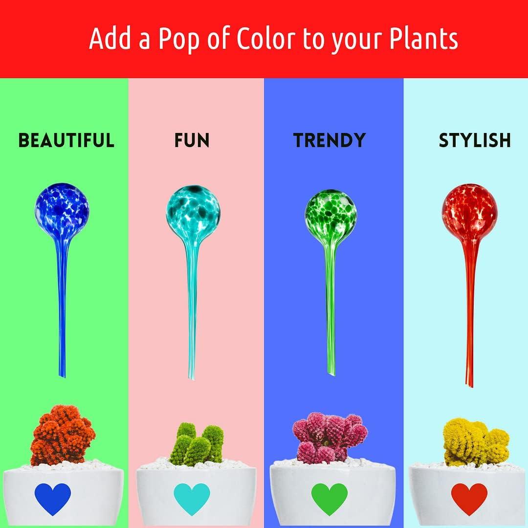 Esferas de Riego Automático LGL - 4 Piezas de Vidrio