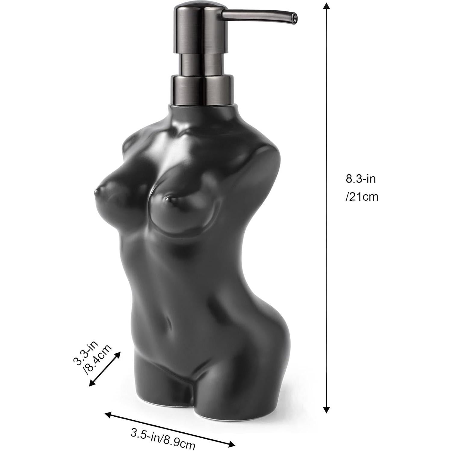 Dispensador de Jabón Cerámico NEWHENGS 300ml Negro