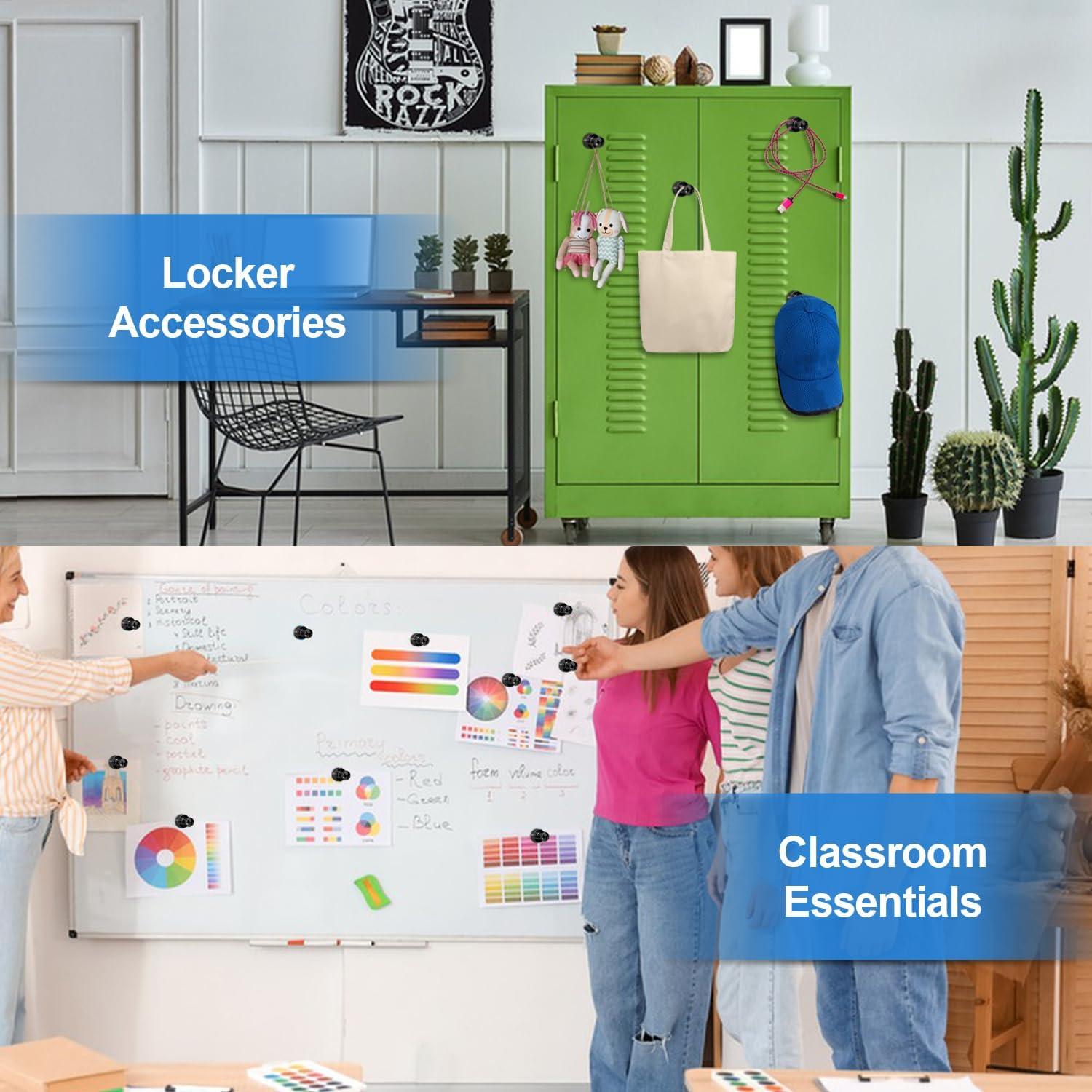 Imanes de Nevera LOVIMAG 16 Piezas Fuertes Negros