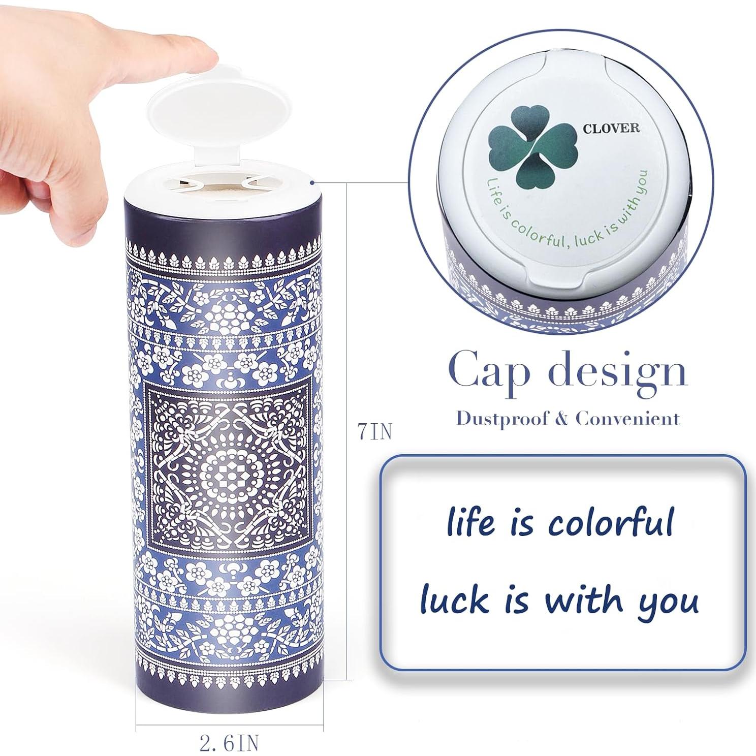 Caja de Tejidos Faciales CLOVER para Auto - 4 Canisters 3 Capas