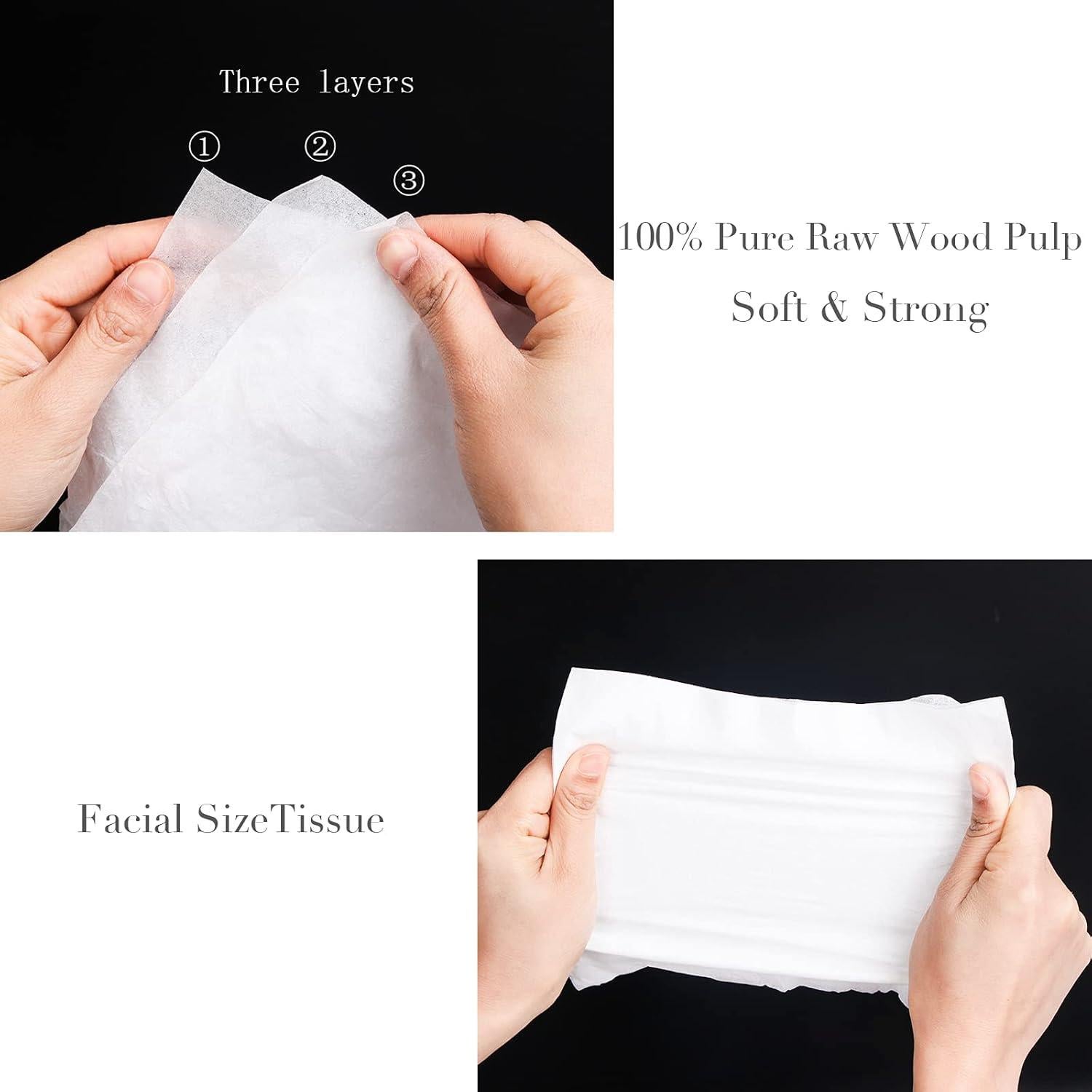 Caja de Tejidos Faciales CLOVER para Auto - 4 Canisters 3 Capas