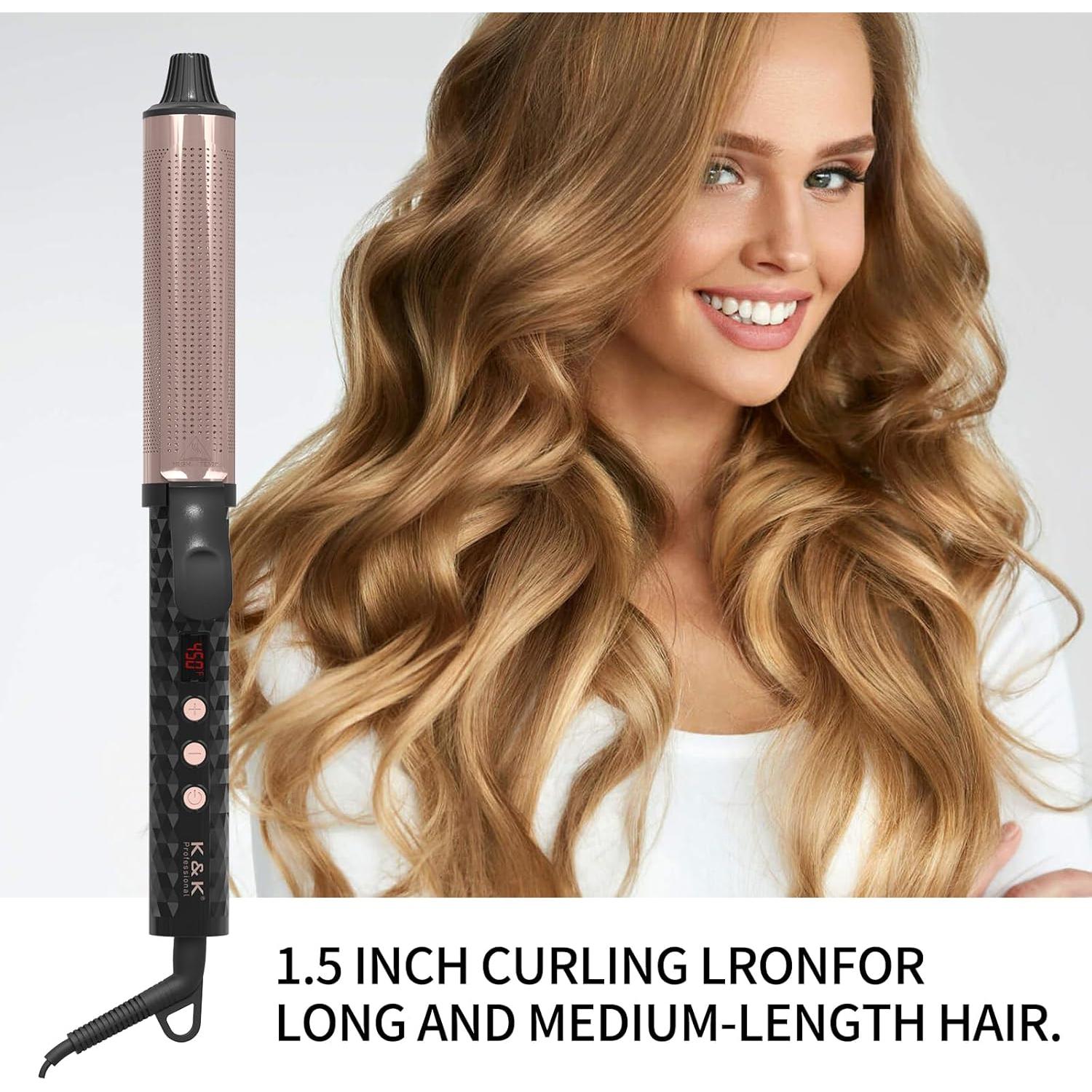 Plancha de Cabello Profesional K&K 1.5" Infrarrojos Cerámica