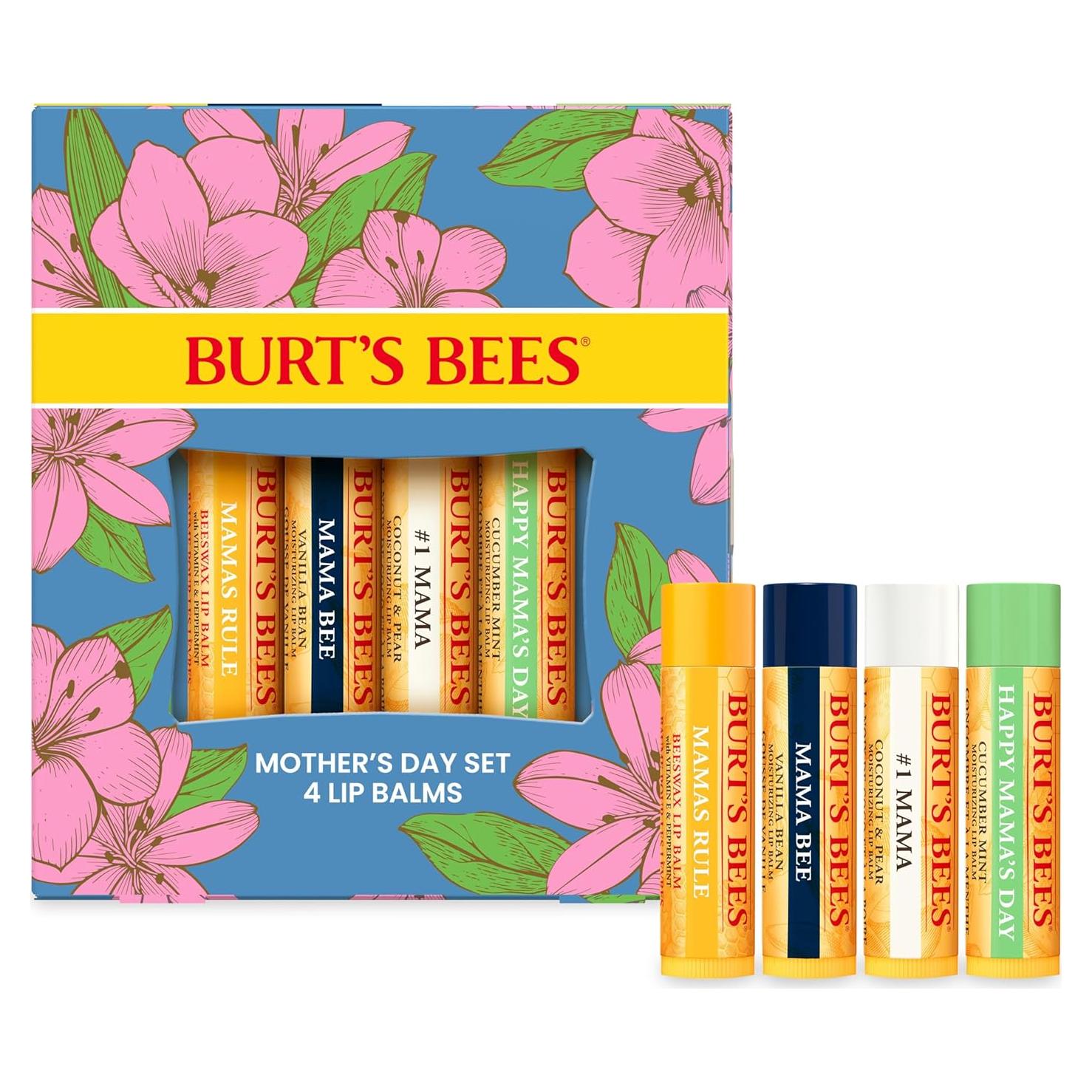 Set de Balsamos Labiales Burt's Bees - 4 Tubos 4.25g