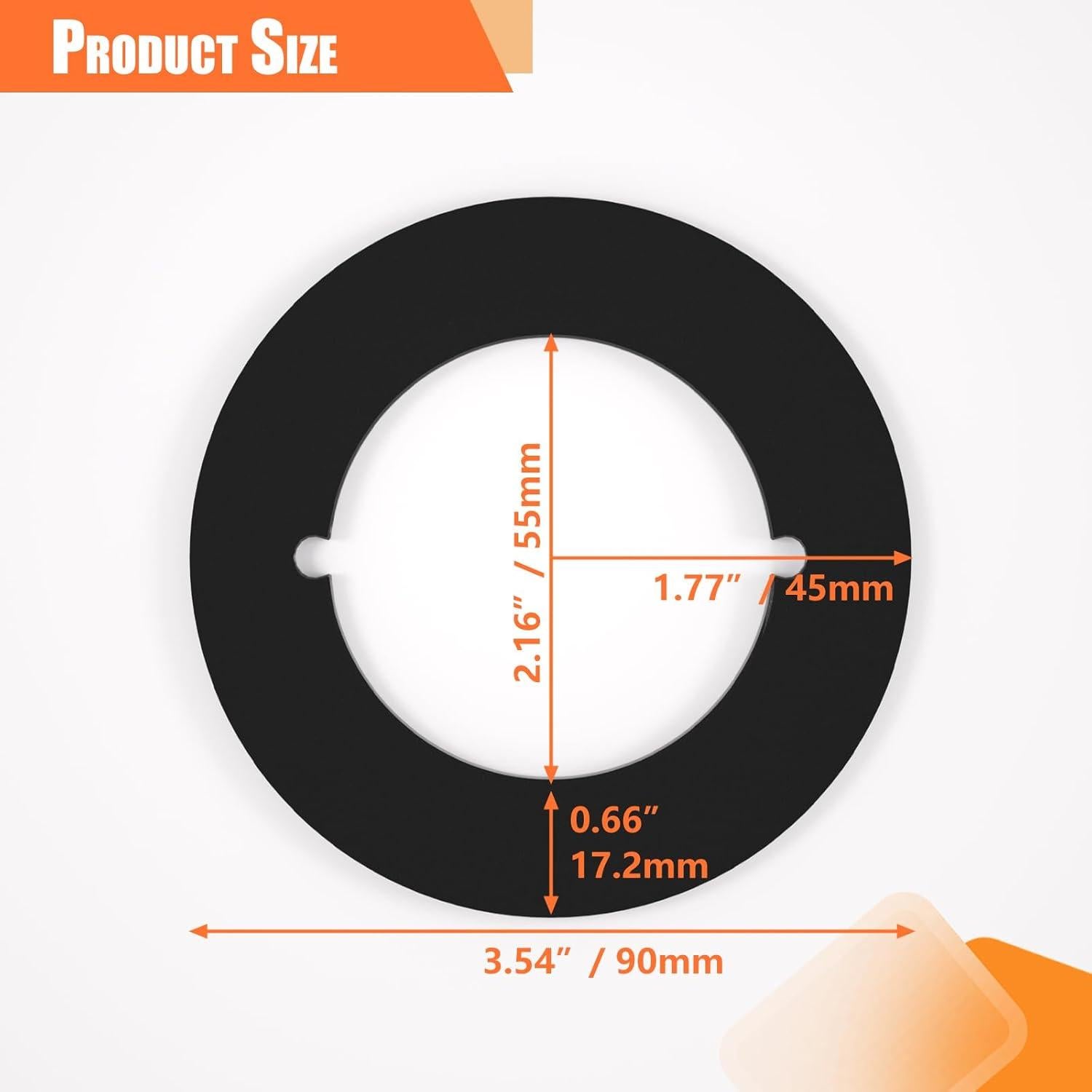 Placa de refuerzo para pomo de puerta KOVOSCH 2 Pack Redonda