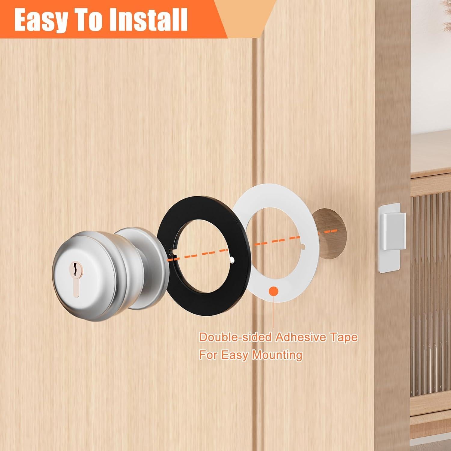 Placa de refuerzo para pomo de puerta KOVOSCH 2 Pack Redonda