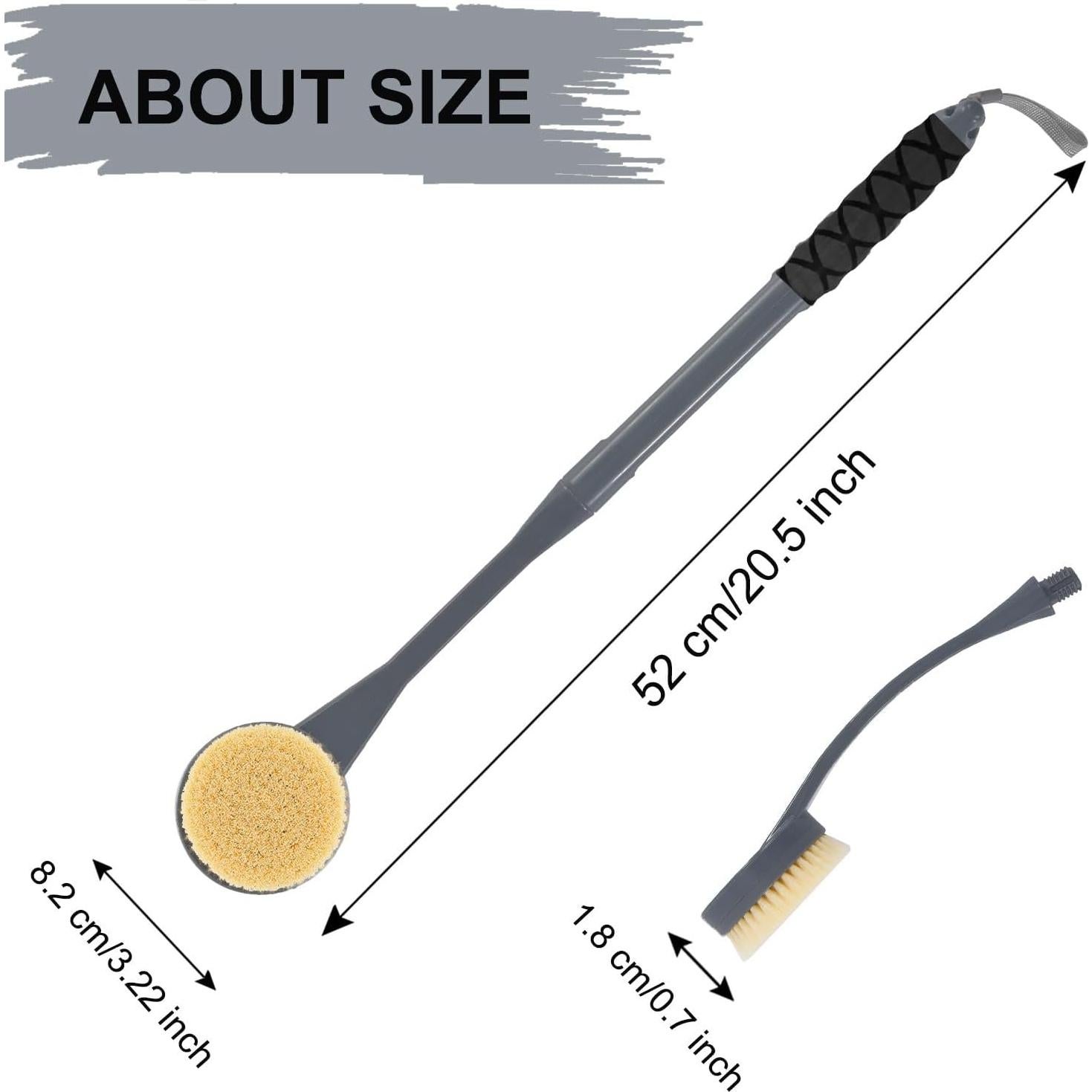 Cepillo de Espalda para Ducha Gobiteli 52 cm Mango Largo