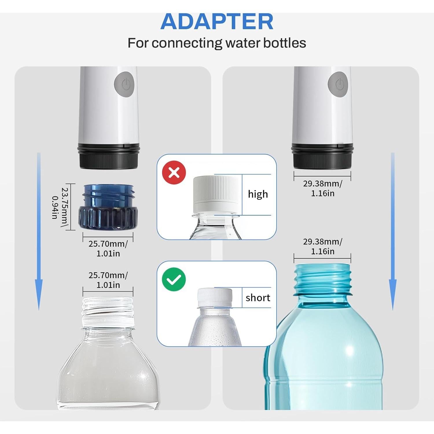 Bidet Portátil Eléctrico EBTULF Negro, 6 Modos de Rocío