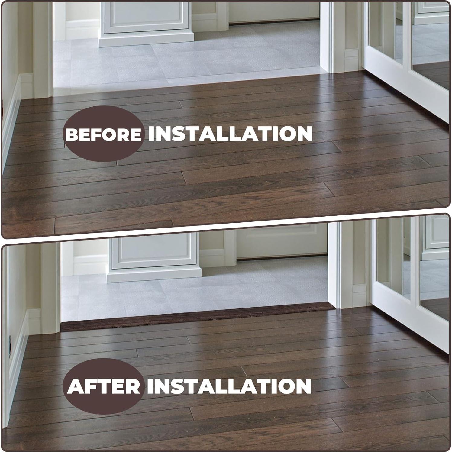 Umbral de transición de vinilo EaseThrift 91.44 cm Nuez negra