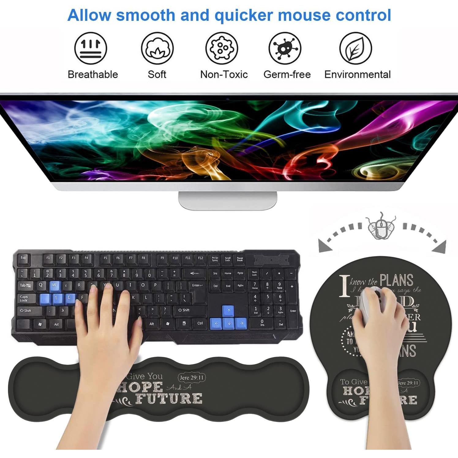 Reposamuñecas ergonómico ZXHSBROK con almohadilla de gel