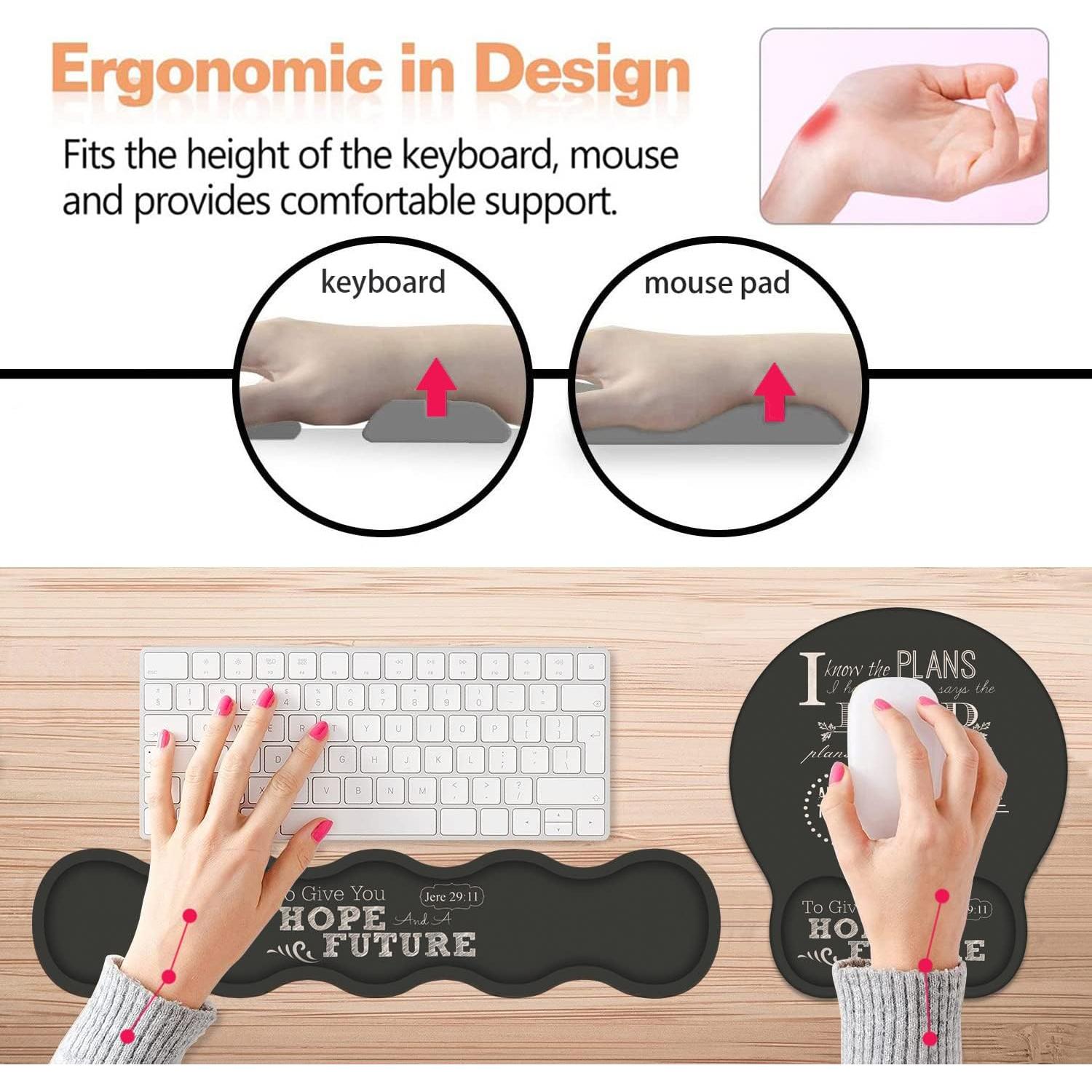 Reposamuñecas ergonómico ZXHSBROK con almohadilla de gel