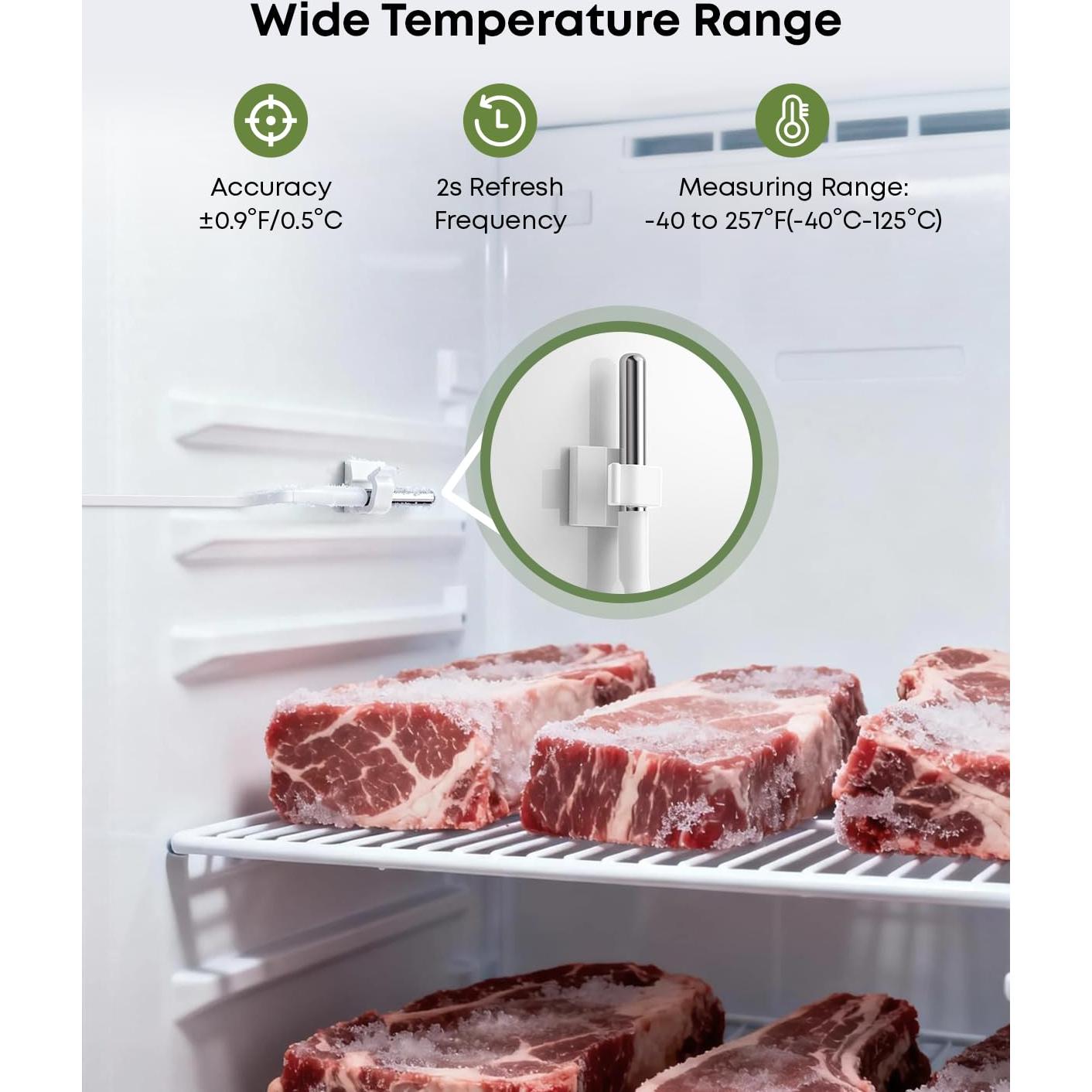 Termómetro WiFi MOCREO H3 con 2 Sensores para Refrigerador