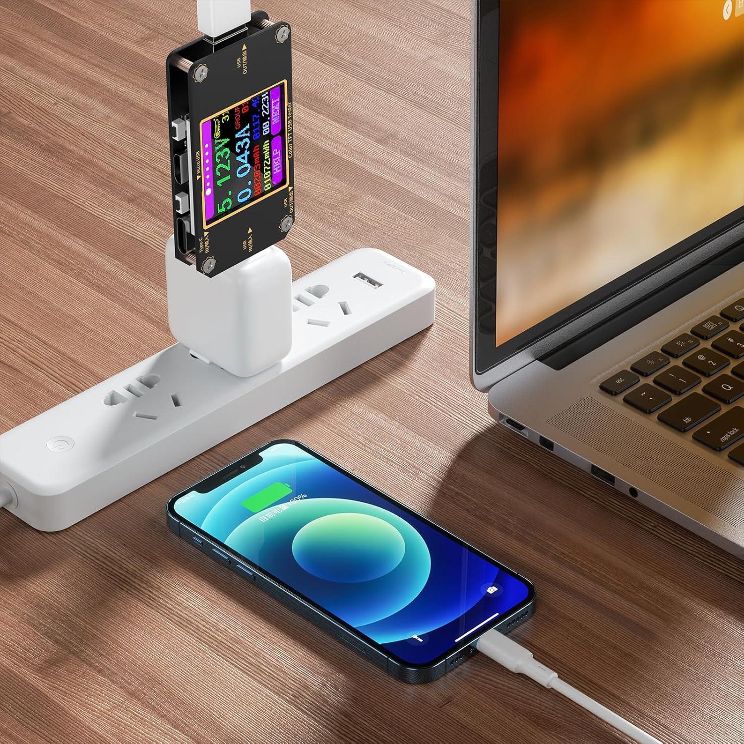 Medidor USB Tester YOJOCK A3 Multímetro Digital 2-en-1