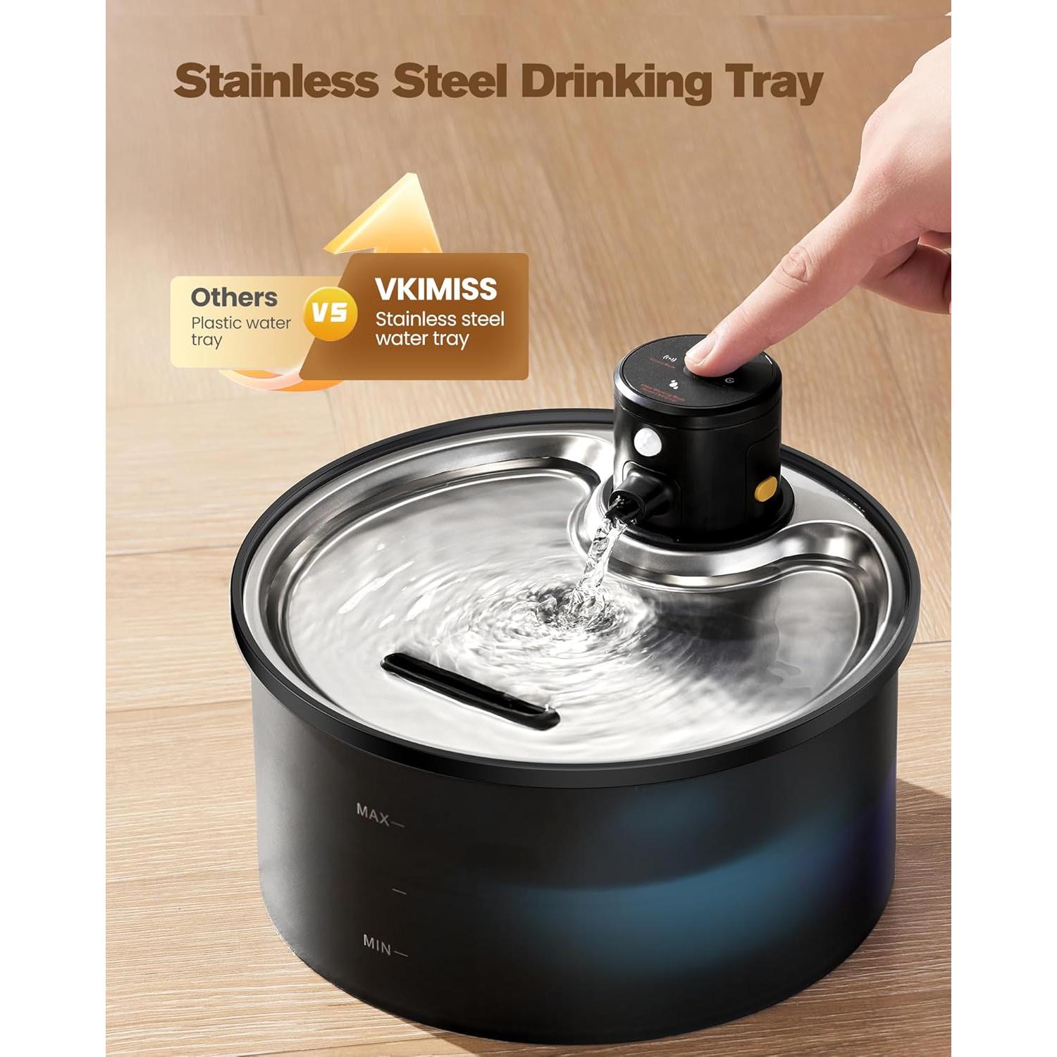 Fuente de Agua Inalámbrica VKIMISS 3.2L para Gatos