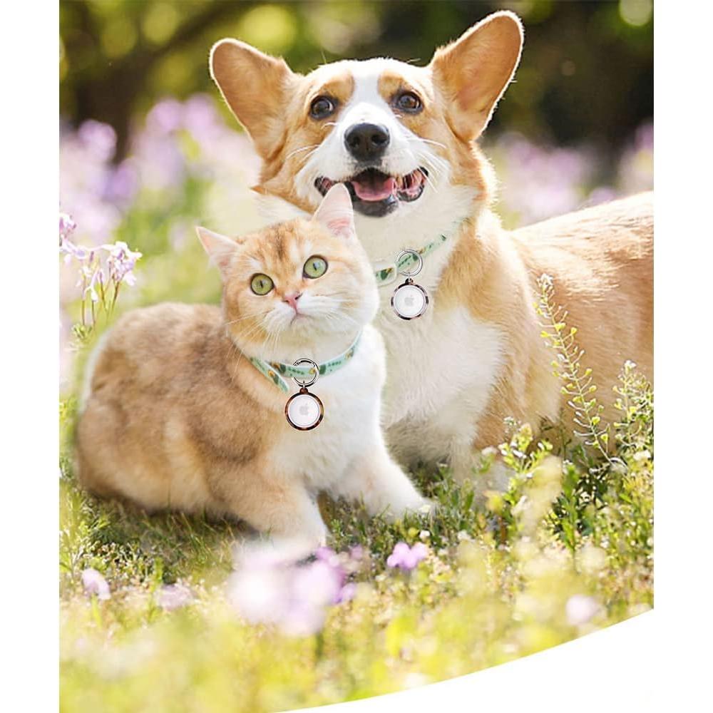 2 Pack Resin Airtag Case Holder with Airtag Keychain, Dropproof AirTag Keychain Cover, Full-Body Shockproof,Portable AirTag Case for Keys, Luggage,Wallet,Cat,Dog (Ivory + Tortoise Tortoise)