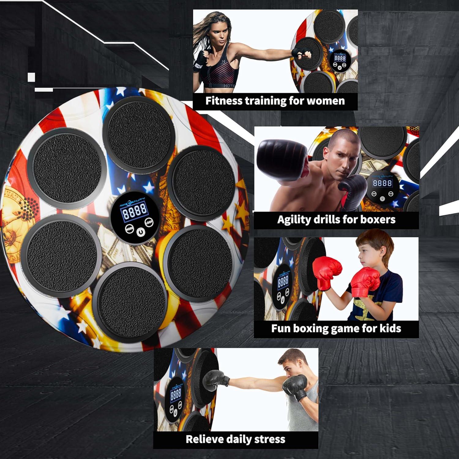 Máquina de Boxeo AMAS Beauty con Guantes y Bluetooth