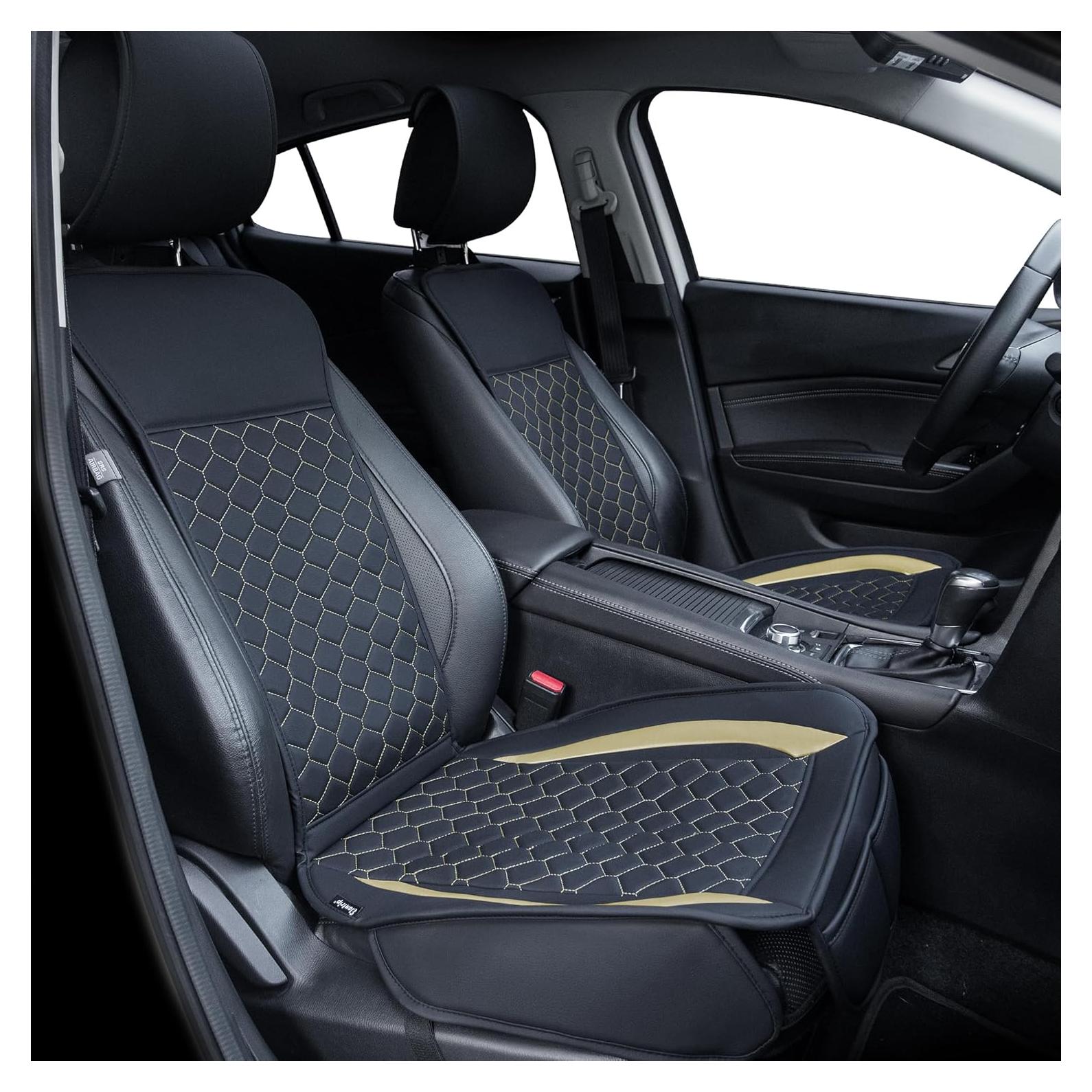 Fundas de Asiento Delantero Elantrip 4808-GD Universal Negro/Dorado