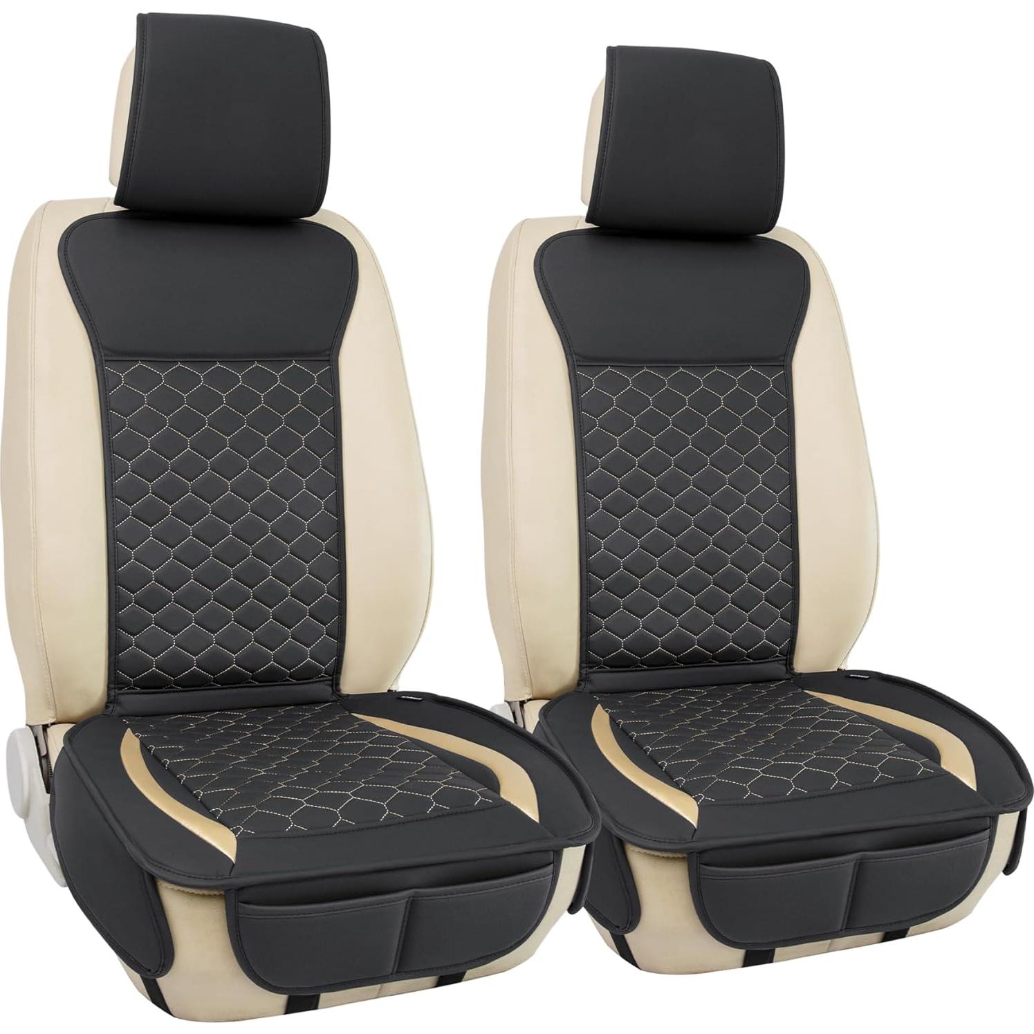 Fundas de Asiento Delantero Elantrip 4808-GD Universal Negro/Dorado