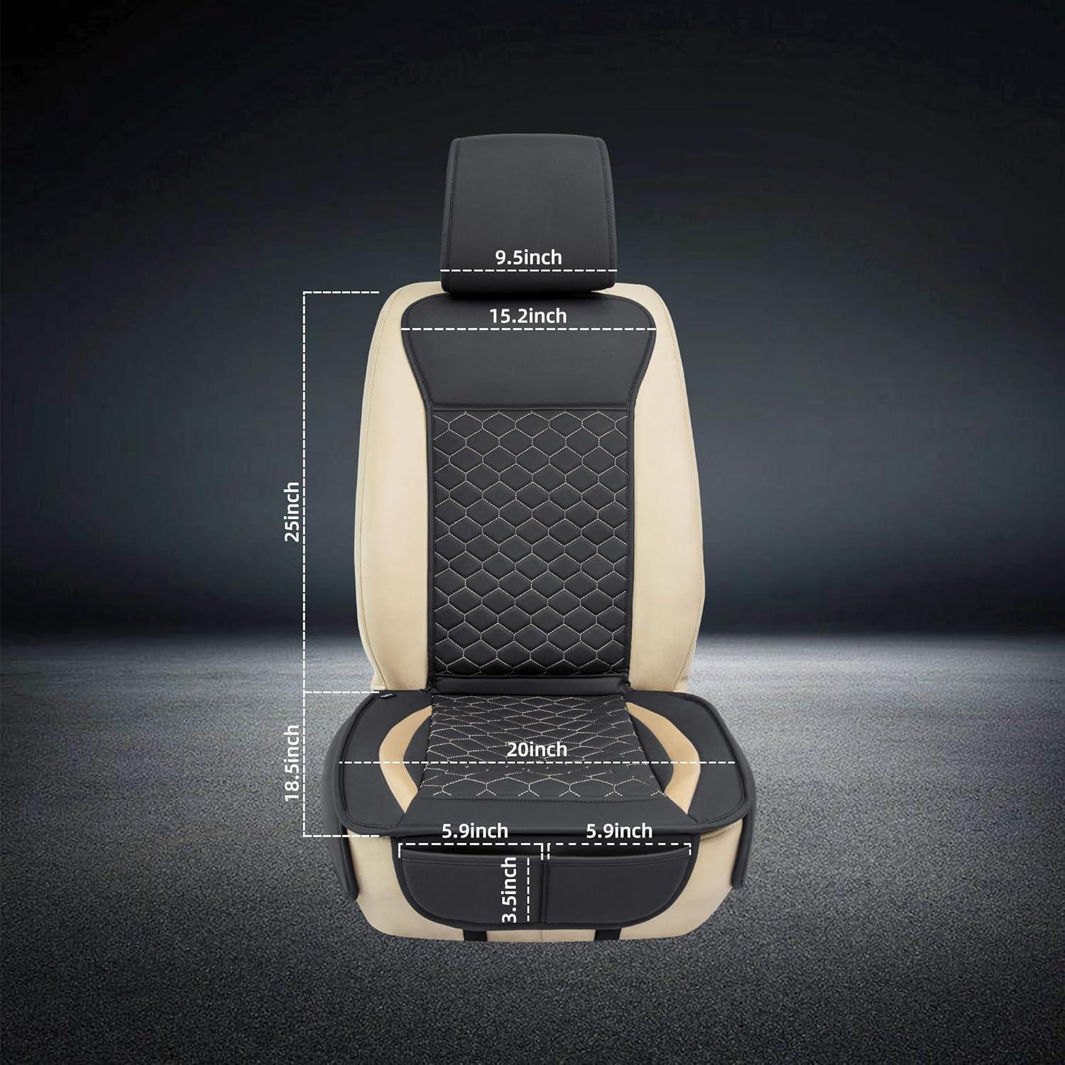 Fundas de Asiento Delantero Elantrip 4808-GD Universal Negro/Dorado