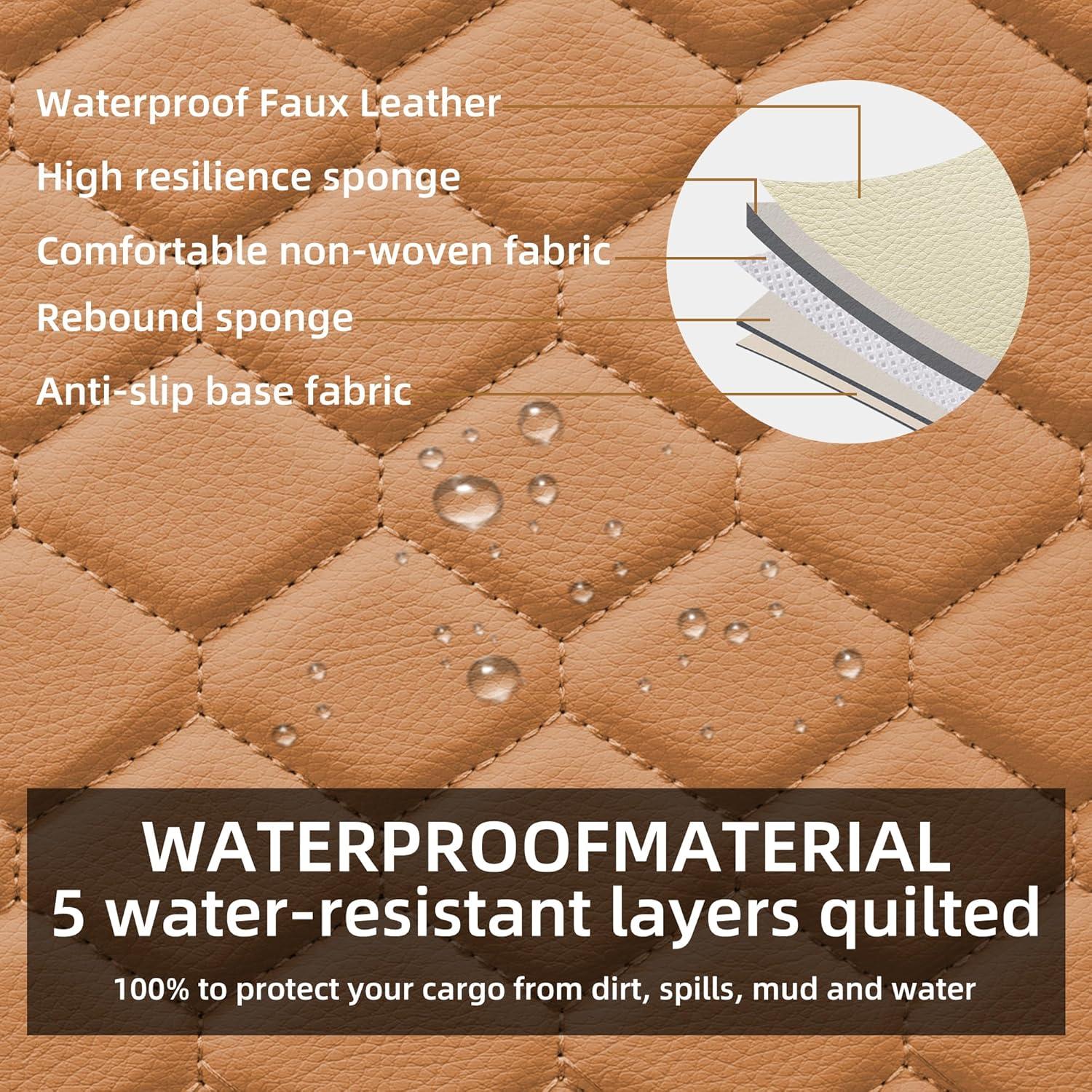 Fundas de Asiento Delantero Elantrip 4804-CG Cuero Cognac