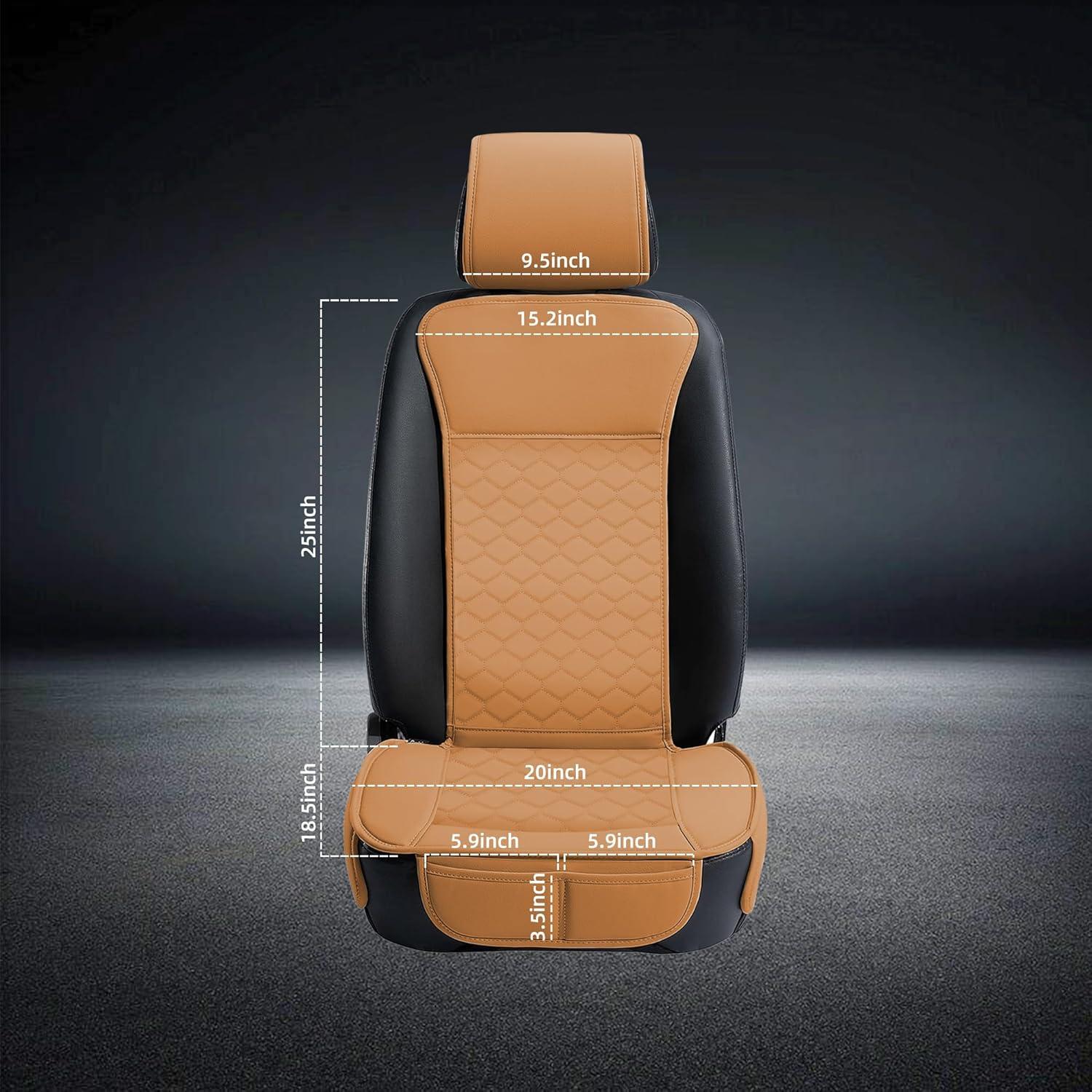 Fundas de Asiento Delantero Elantrip 4804-CG Cuero Cognac