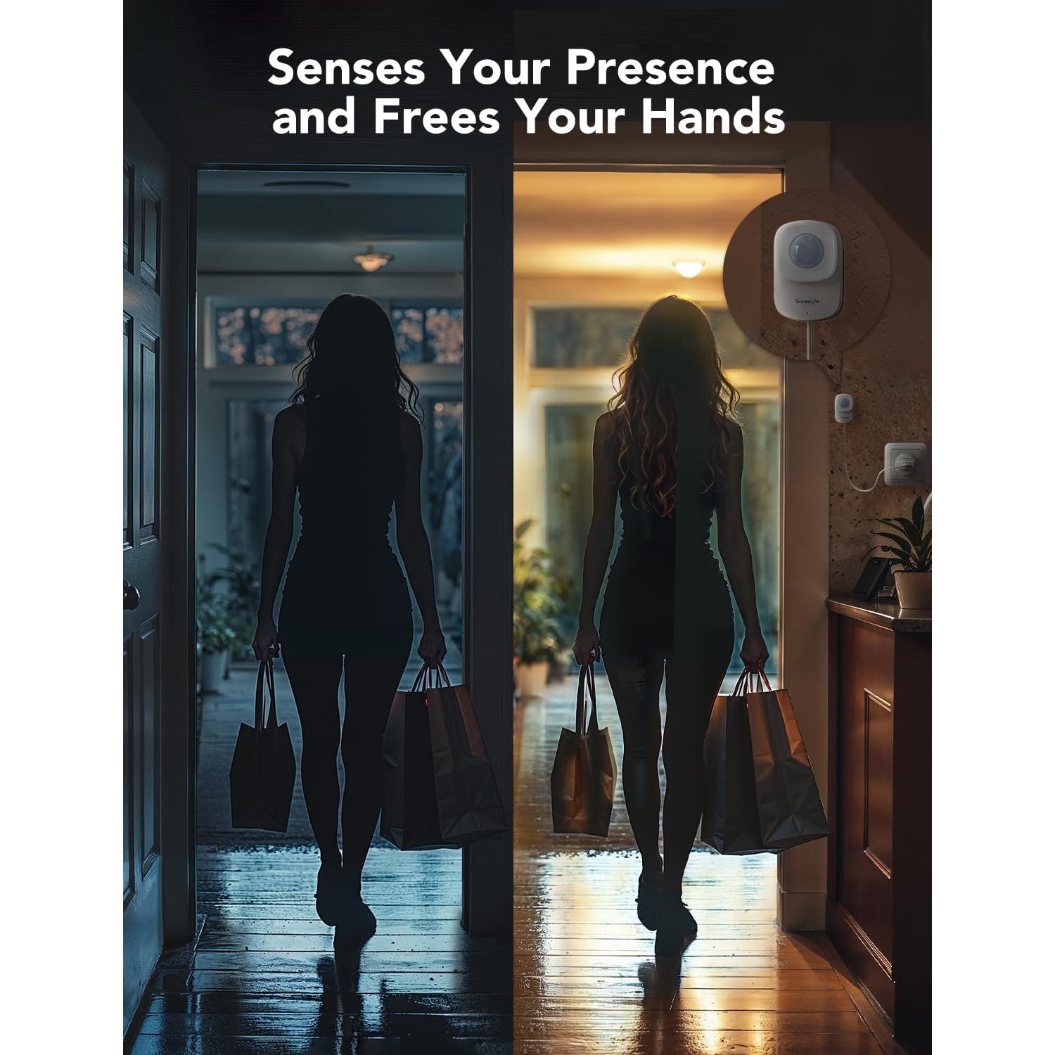 Sensor de Presencia GoveeLife H5127 Wi-Fi 2.4GHz Radar PIR