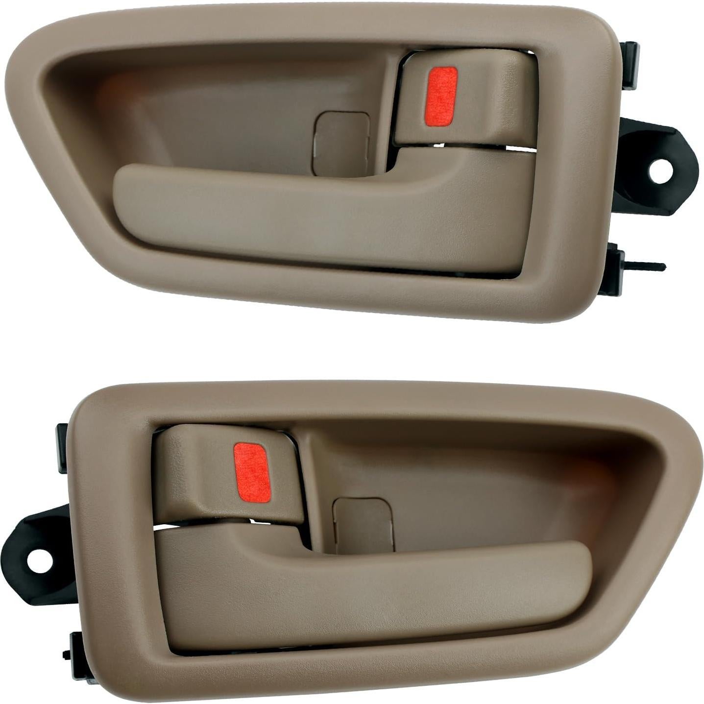 Gledewen Exterior & Interior Door Handle Set, Beige, Compatible with 1997-2001 Toyota Camry, Front & Rear & Left & Right, 6922033040, 6921033040, 6927733020, 6927833020, Driver Passenger Handle