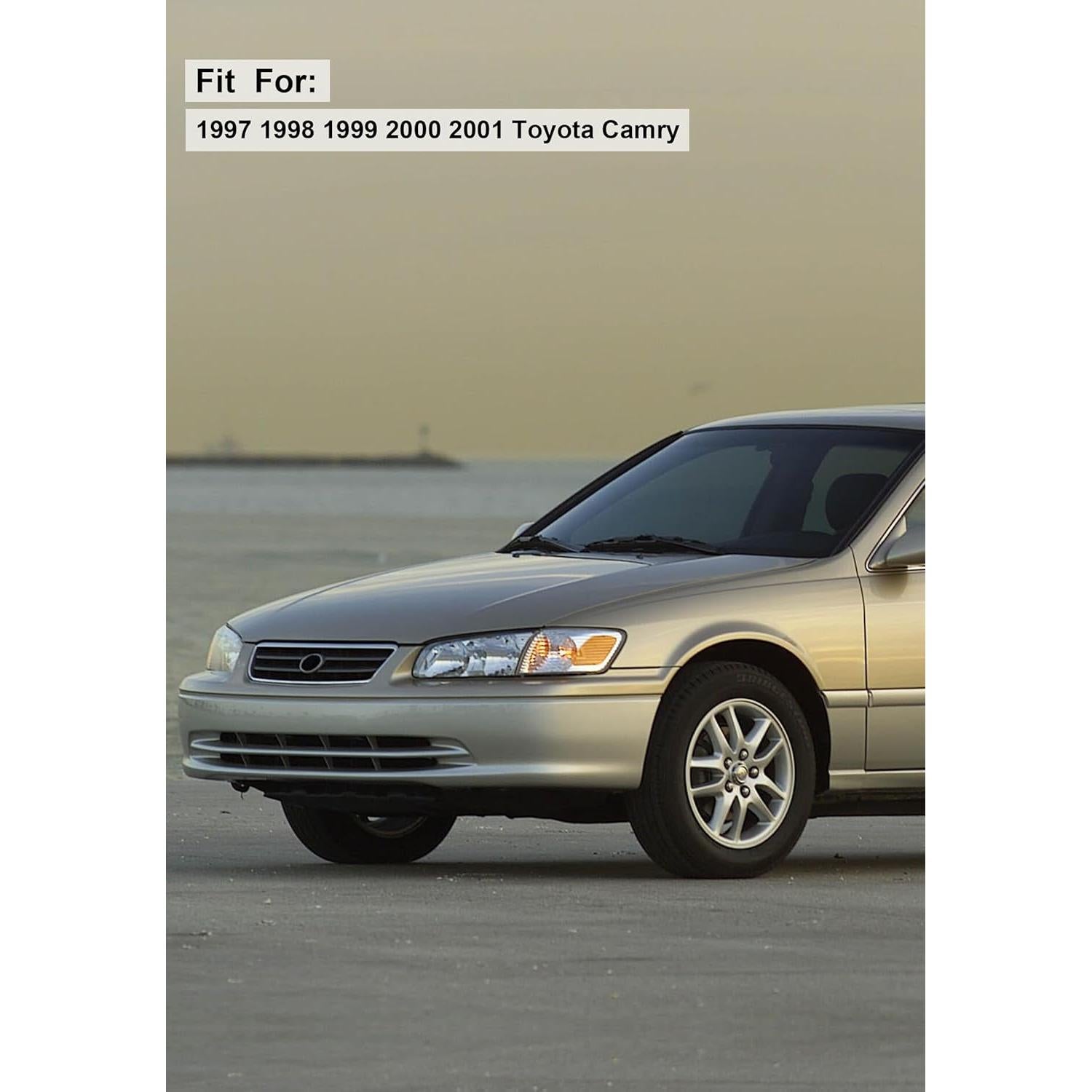 Gledewen Exterior & Interior Door Handle Set, Beige, Compatible with 1997-2001 Toyota Camry, Front & Rear & Left & Right, 6922033040, 6921033040, 6927733020, 6927833020, Driver Passenger Handle