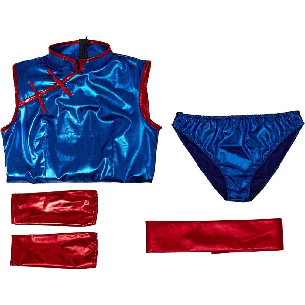 Vestido Cheongsam Sexy Azul iSHOWcos para Mujeres - Tamaño XS