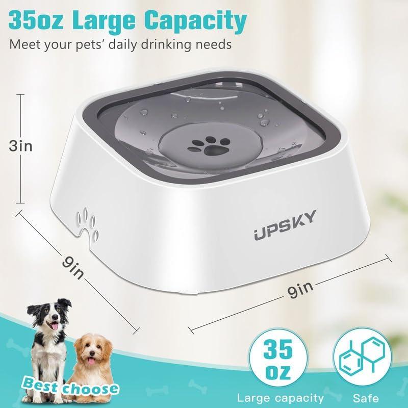 Cuenco para Perros UPSKY 1.05L Antideslizante Sin Derrames