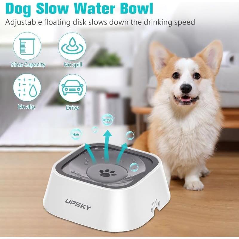 Cuenco para Perros UPSKY 1.05L Antideslizante Sin Derrames