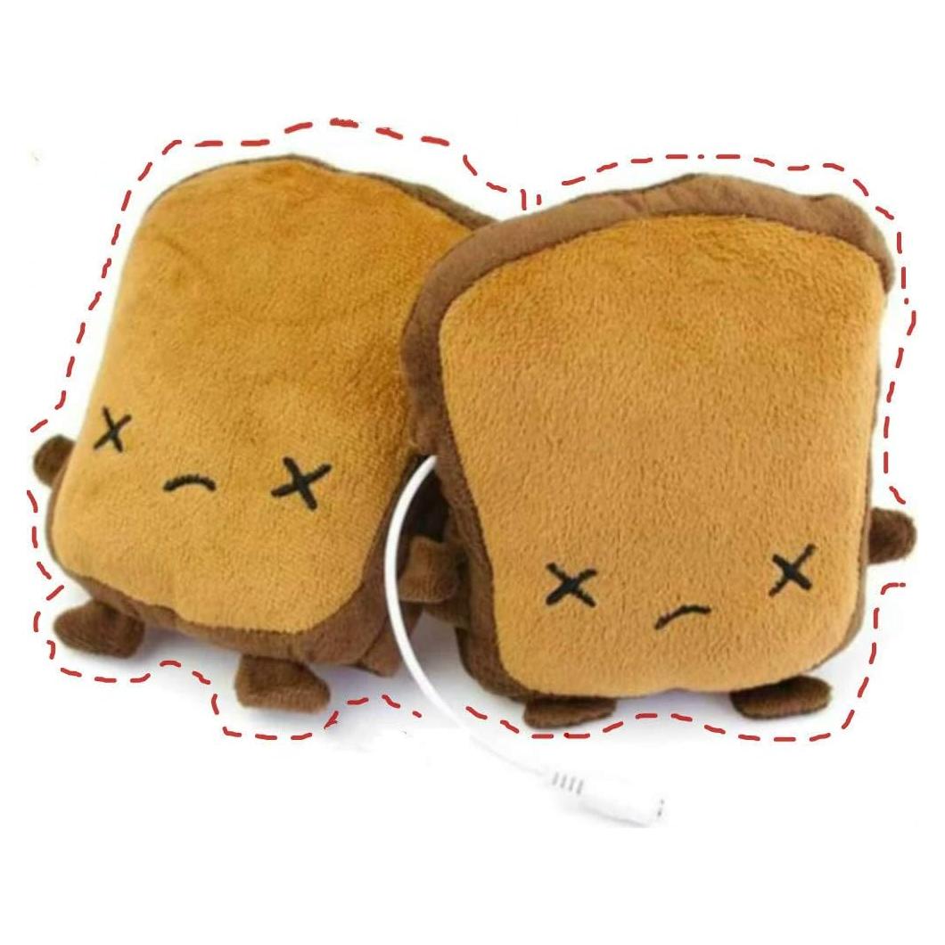 Guantes Calentadores de Manos USB Kbinter Talla Única Marrón