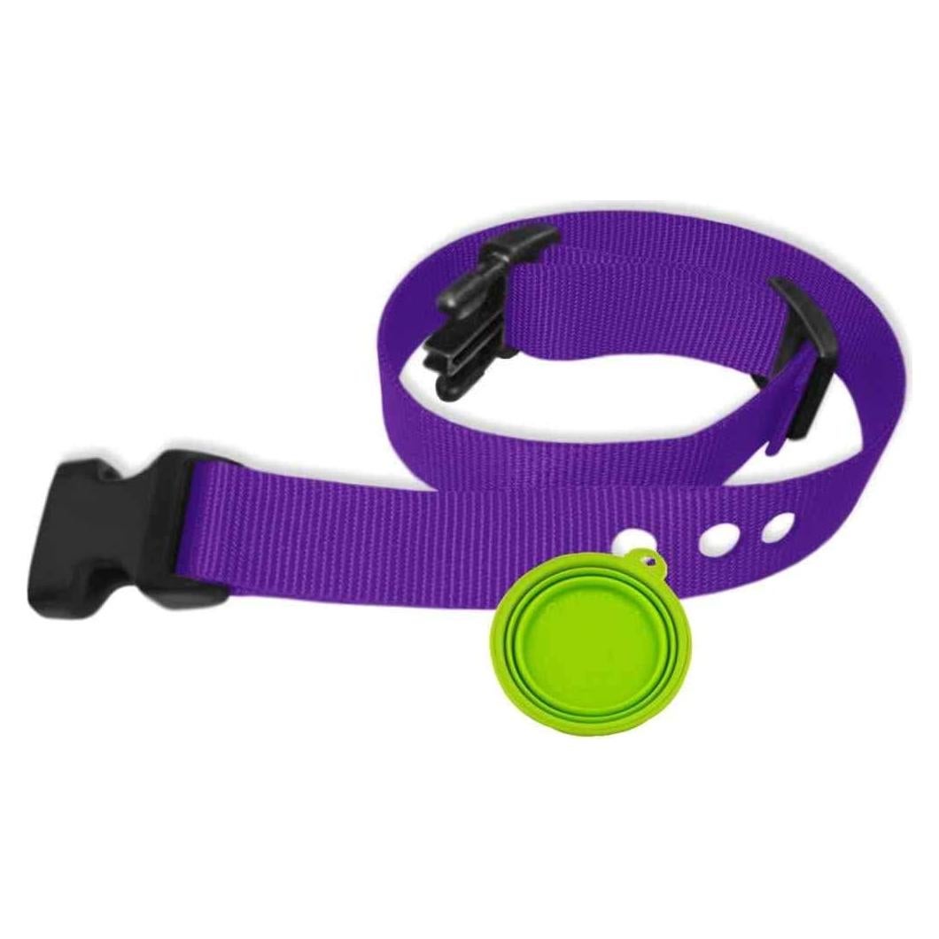 Correa de Reemplazo PetSafe Nylon 66cm con Tazón Viaje Púrpura
