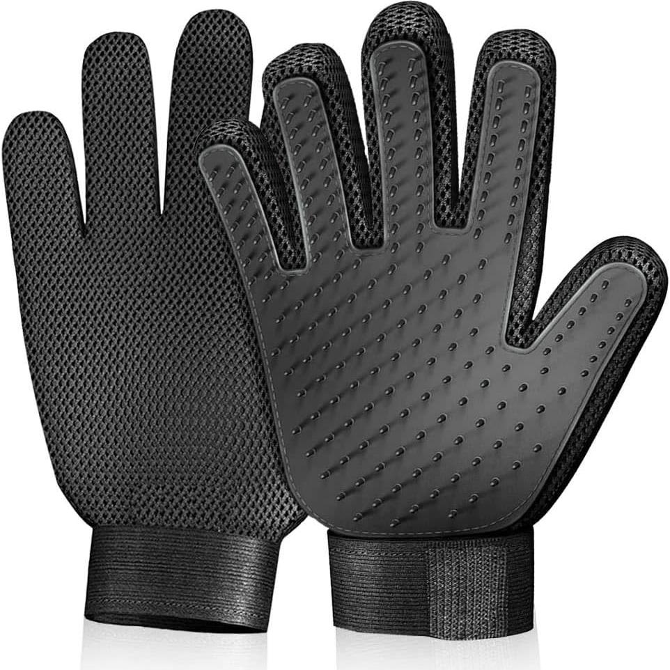 Guantes de Aseo para Mascotas STARROAD-TIM - 2 Piezas Negros