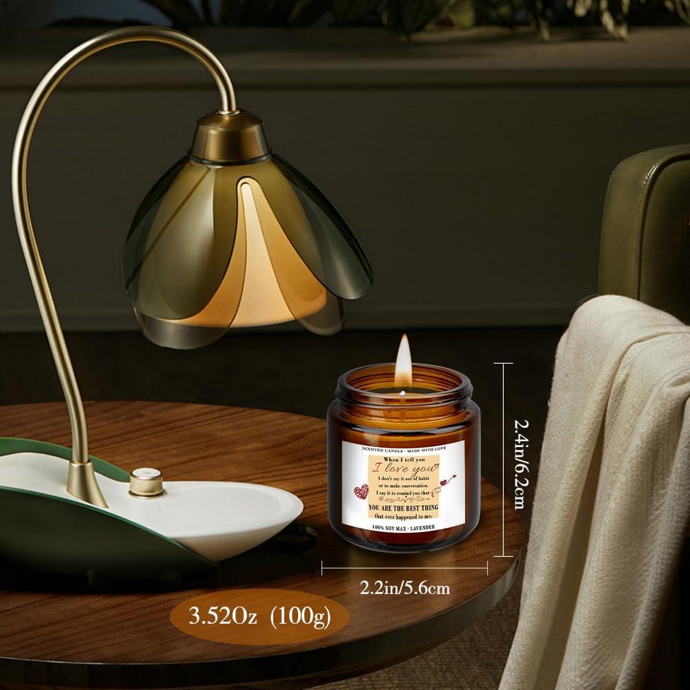 Vela Aromática de Soja 100% QWZify 3.6 oz Lavanda