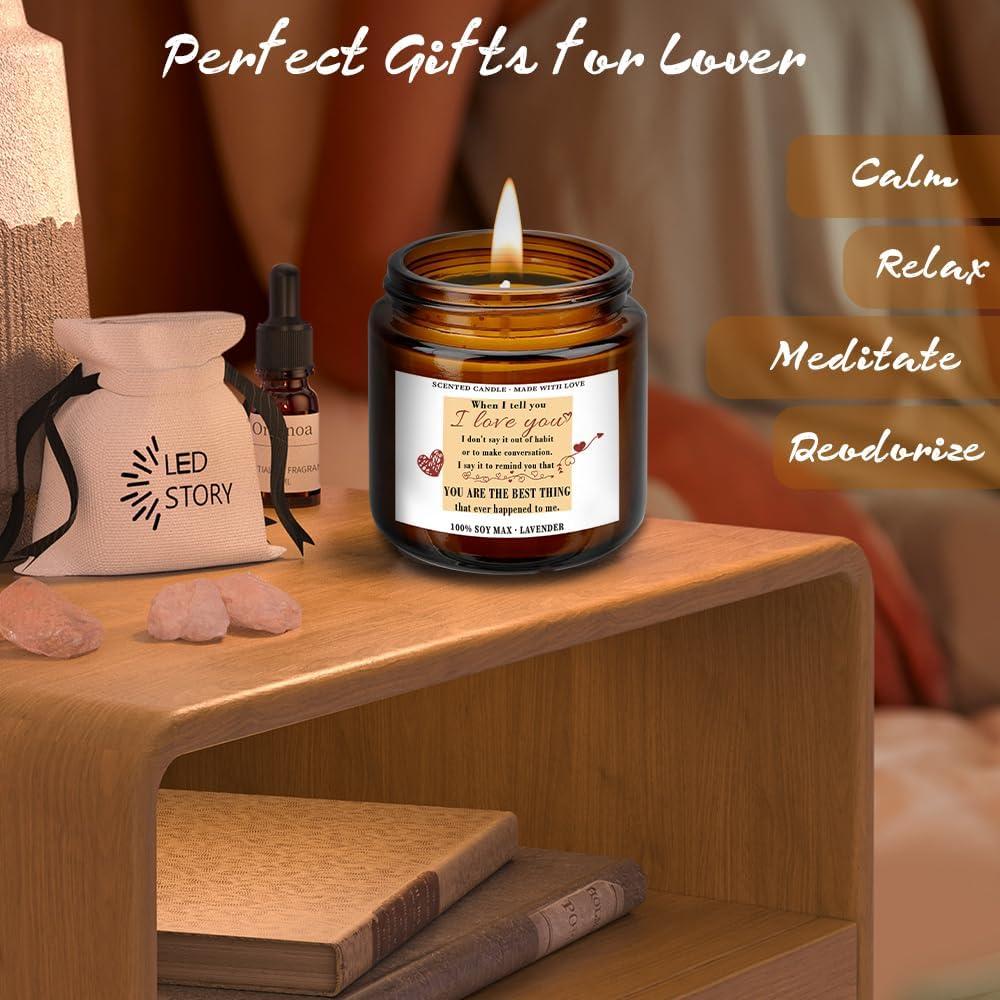 Vela Aromática de Soja 100% QWZify 3.6 oz Lavanda