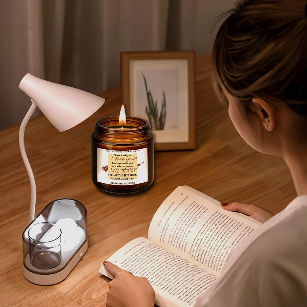 Vela Aromática de Soja 100% QWZify 3.6 oz Lavanda