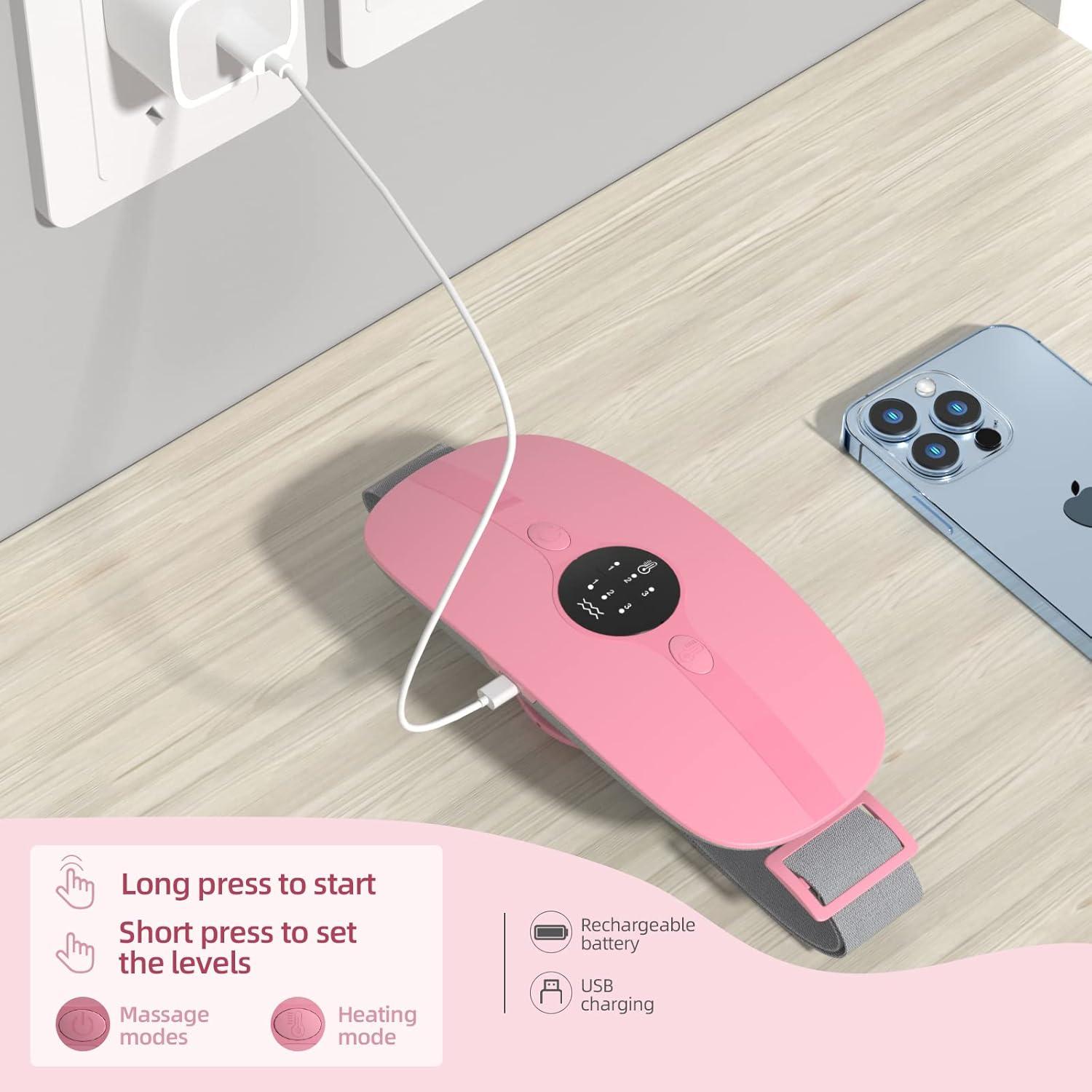 Almohadilla Calentadora Inalámbrica HZD Rosa 3 Niveles Calor